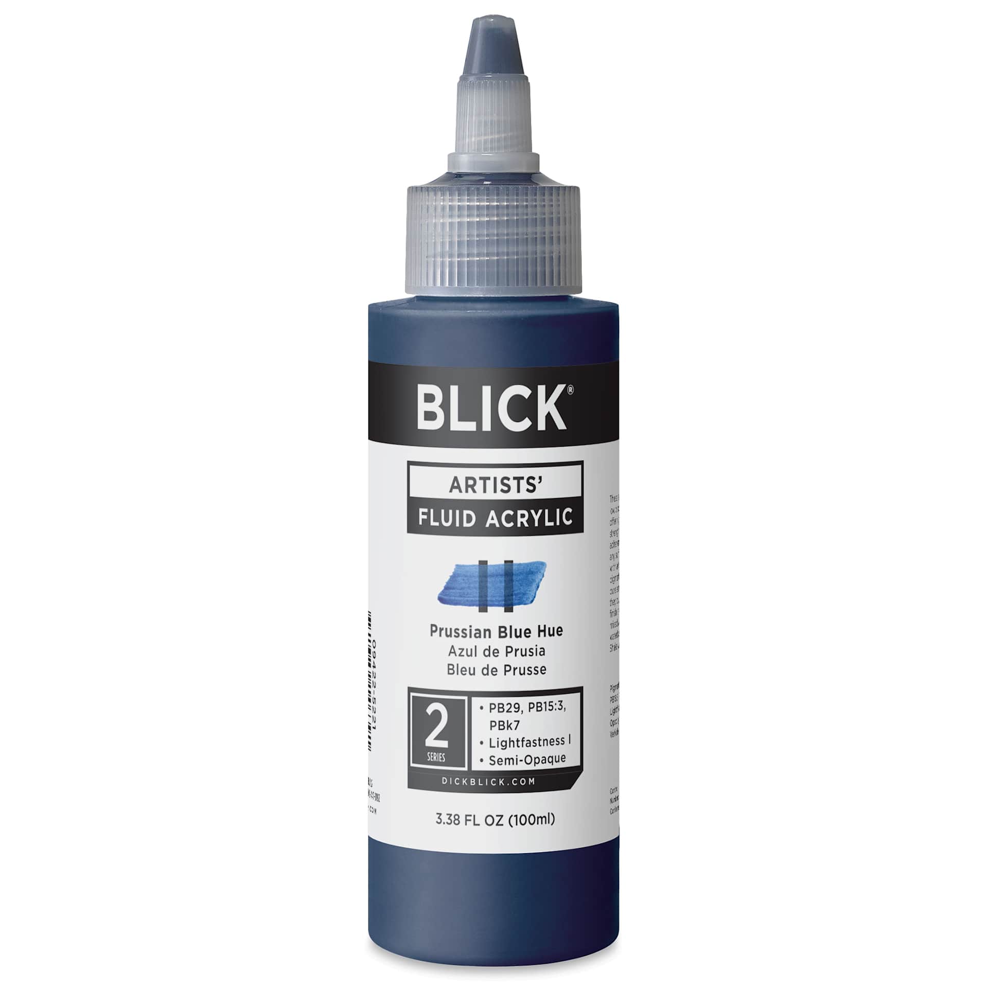 Blick Artists’ Fluid Acrylic - Prussian Blue Hue, 100 ml