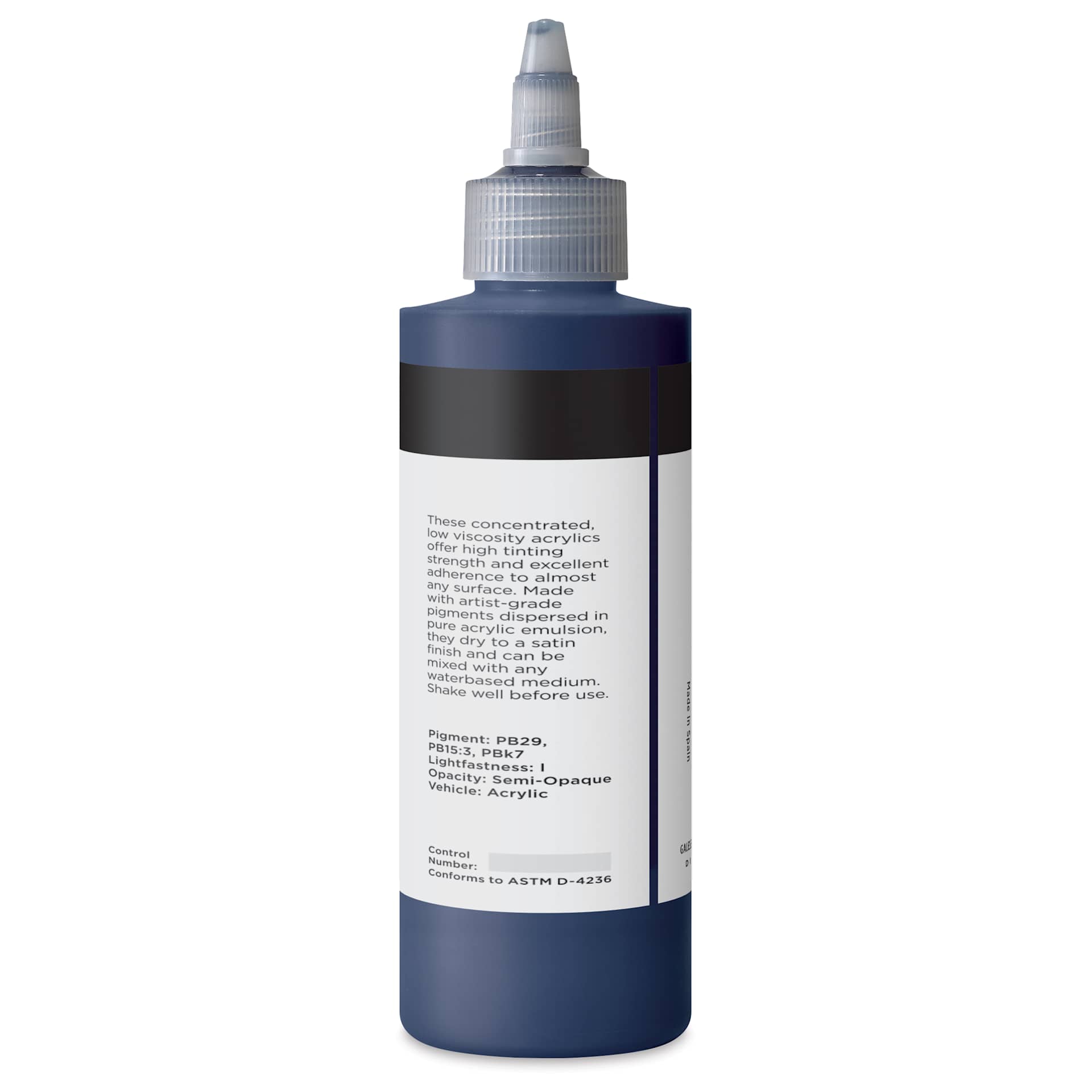 Blick Artists’ Fluid Acrylic - Prussian Blue Hue, 200 ml back