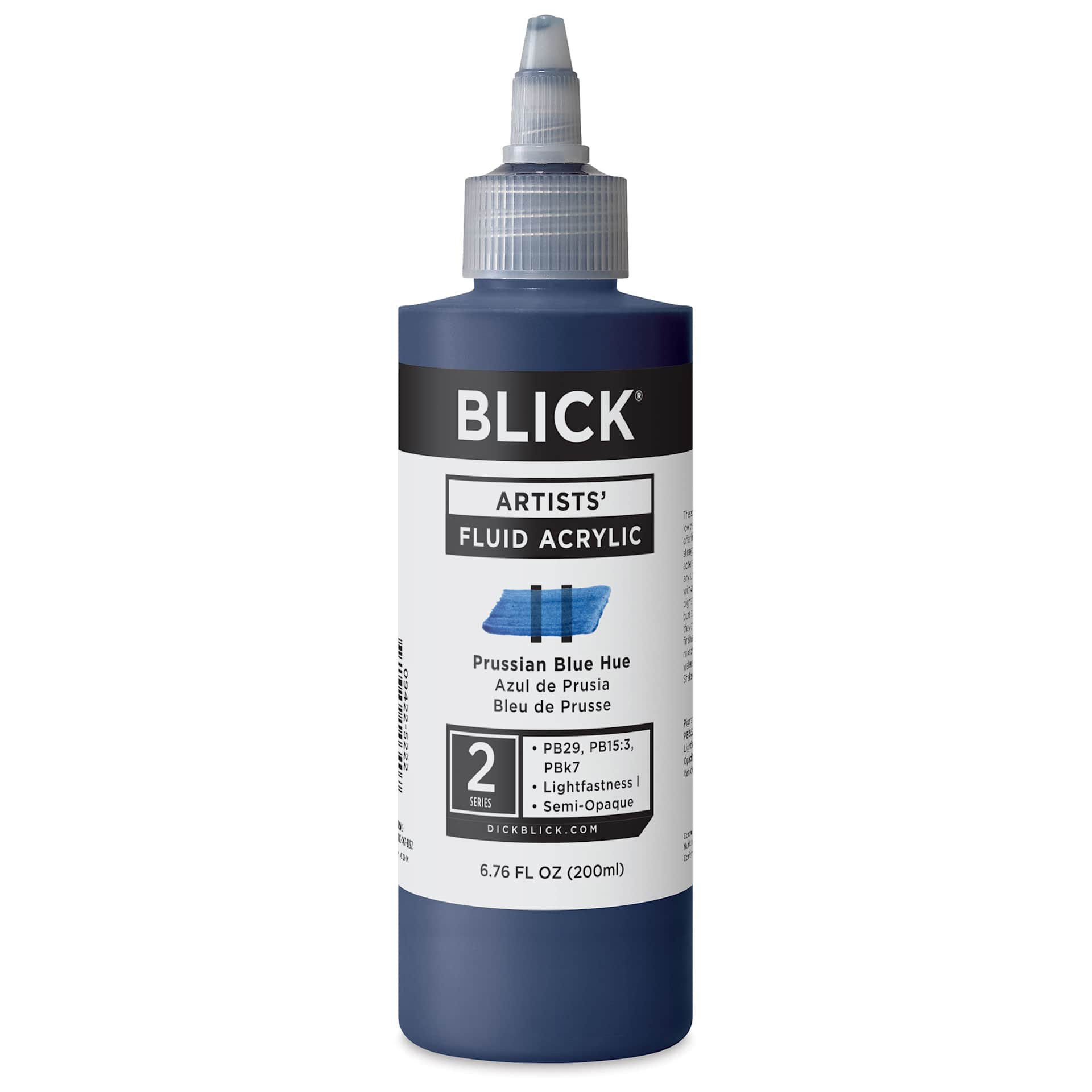 Blick Artists’ Fluid Acrylic - Prussian Blue Hue, 200 ml