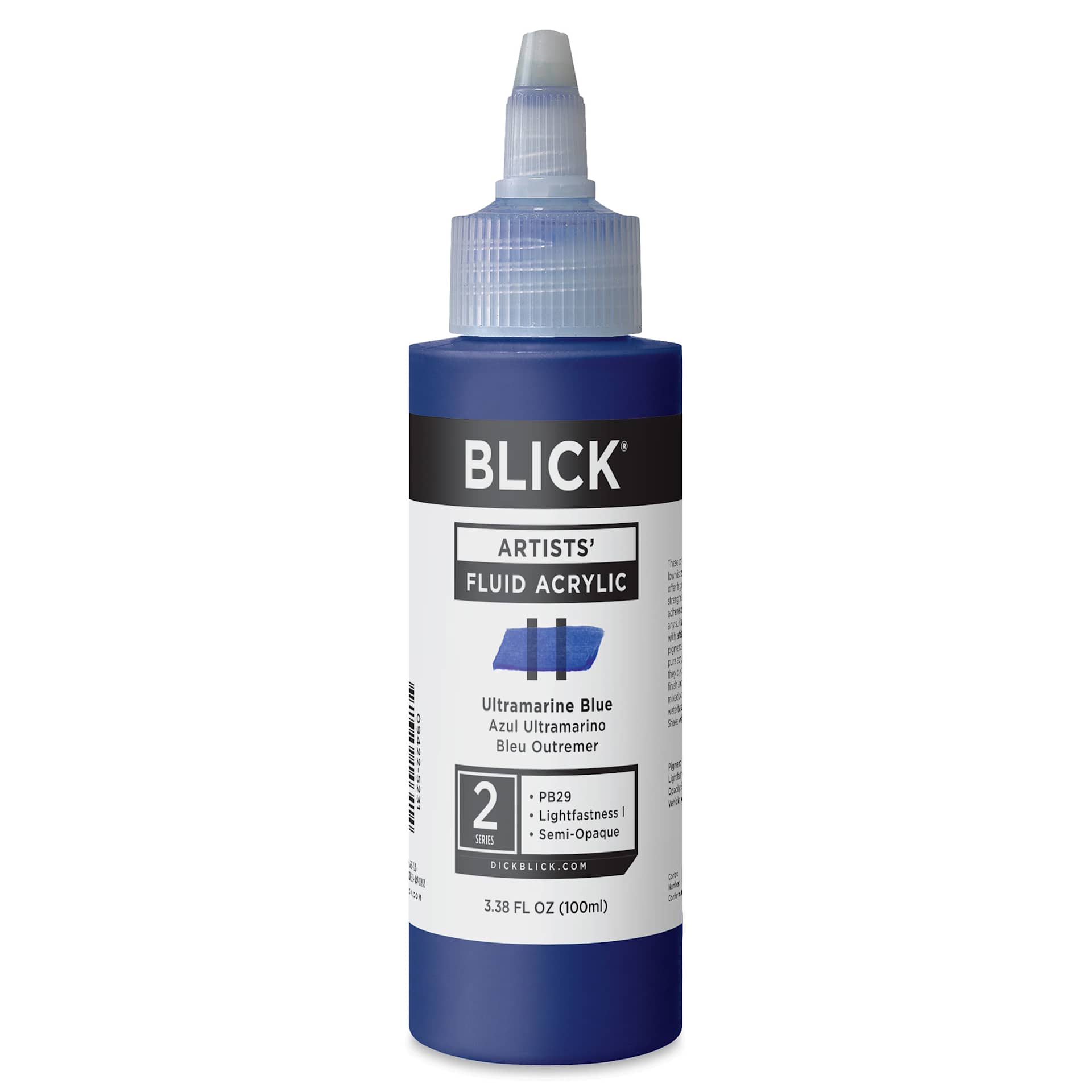 Blick Artists’ Fluid Acrylic - Ultramarine Blue, 100 ml