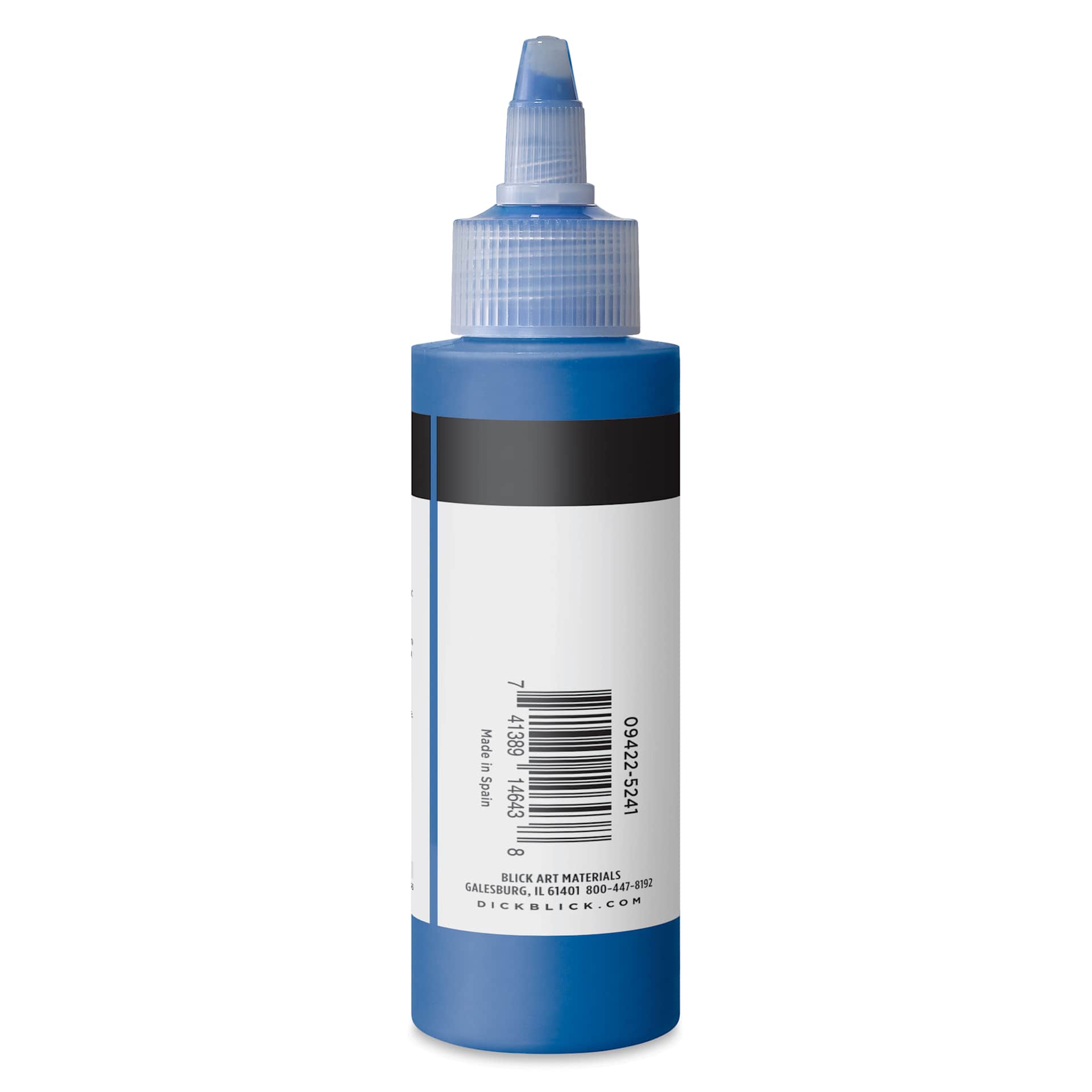Blick Artists’ Fluid Acrylic - Fluorescent Blue, 100 ml side