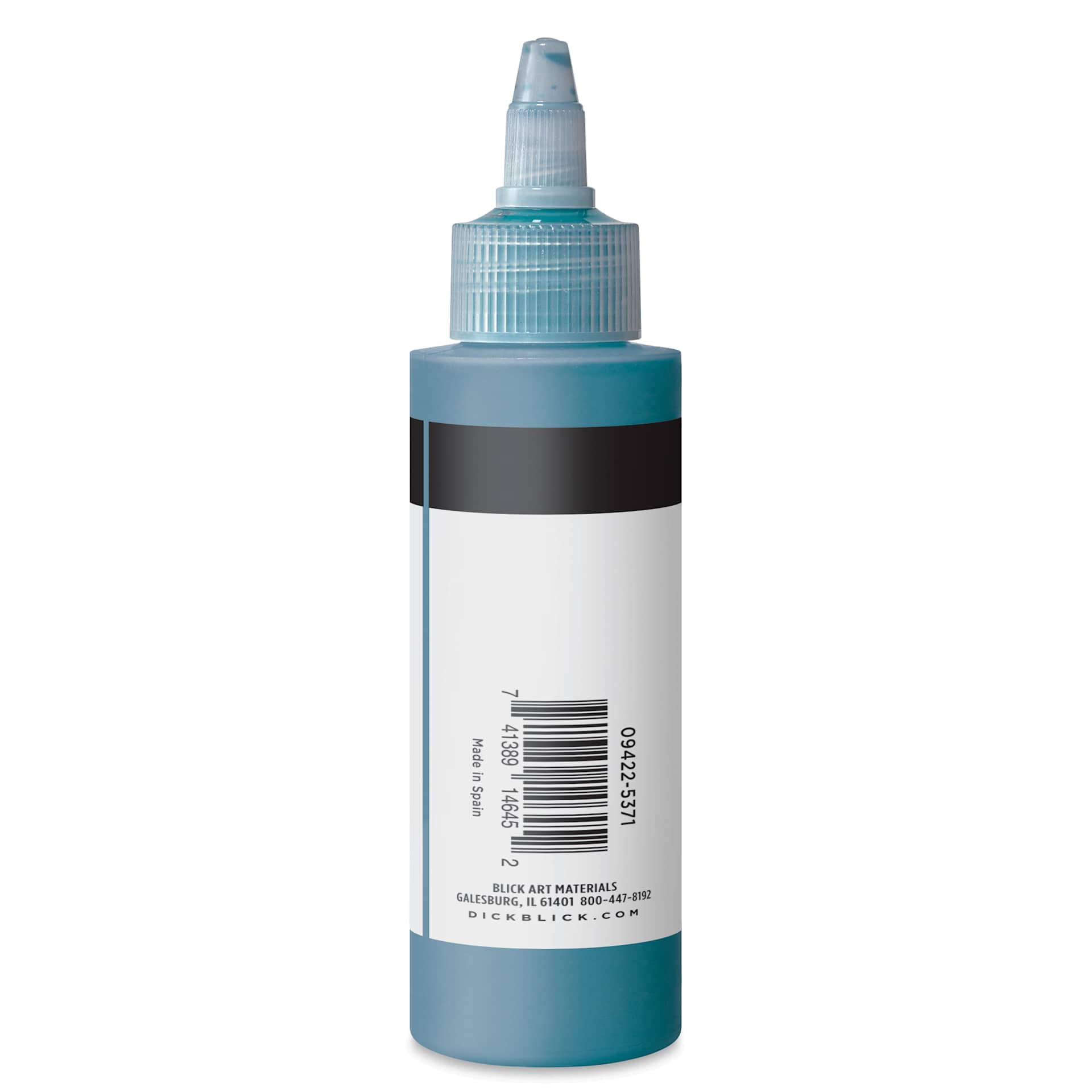 Blick Artists’ Fluid Acrylic - Cobalt Turquoise, 100 ml side