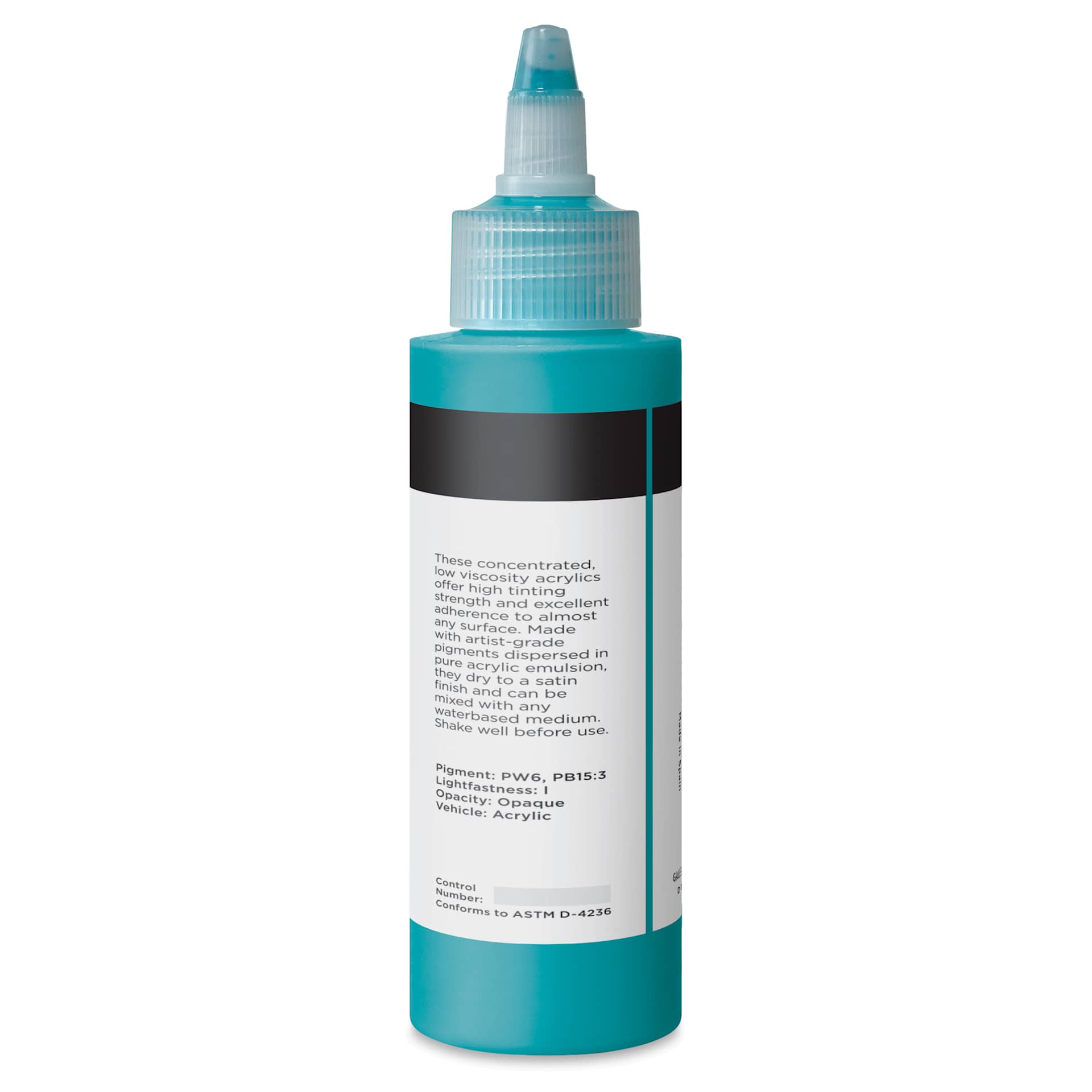 Blick Artists’ Fluid Acrylic - Teal, 100 ml back