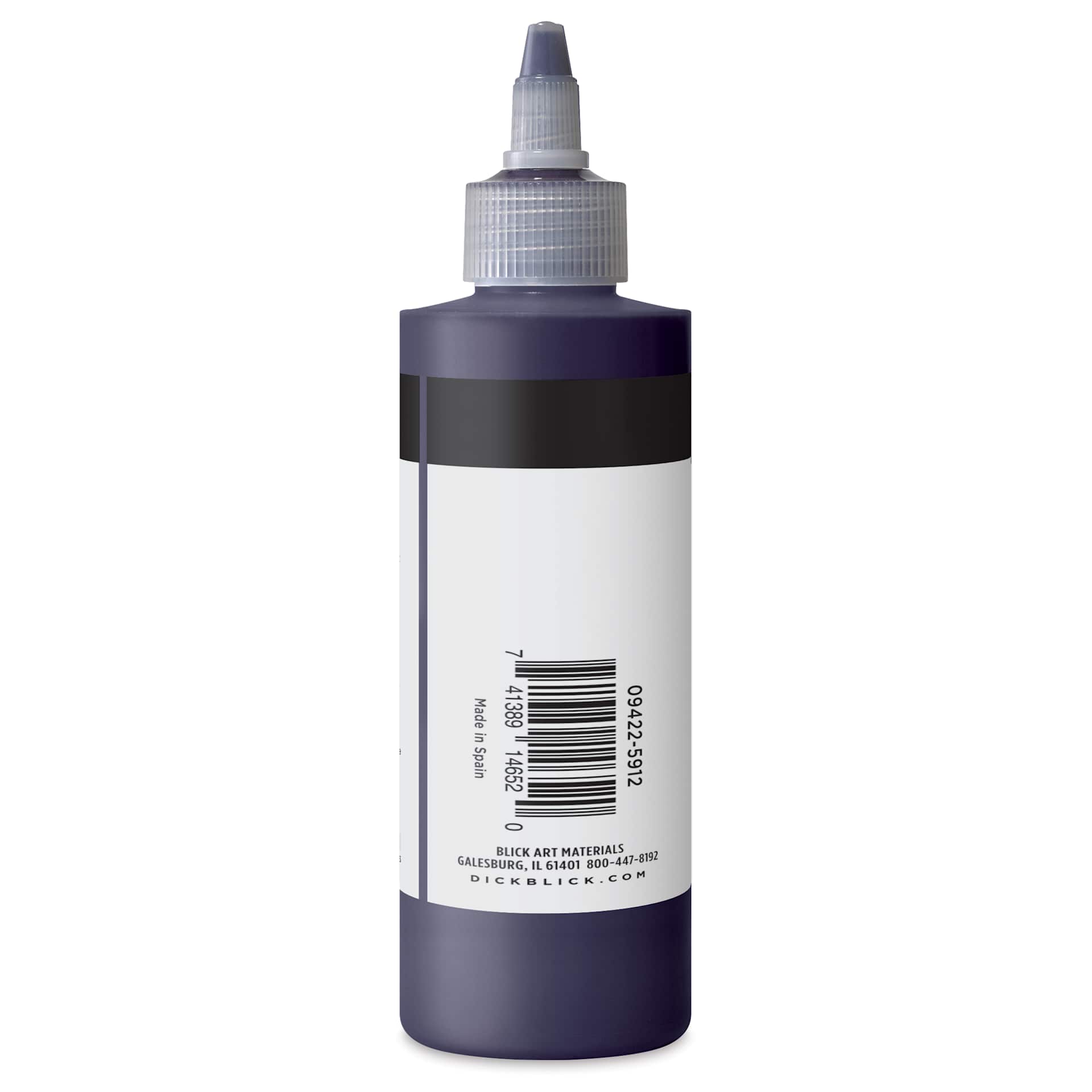 Blick Artists’ Fluid Acrylic - Anthraquinone Blue, 200 ml side