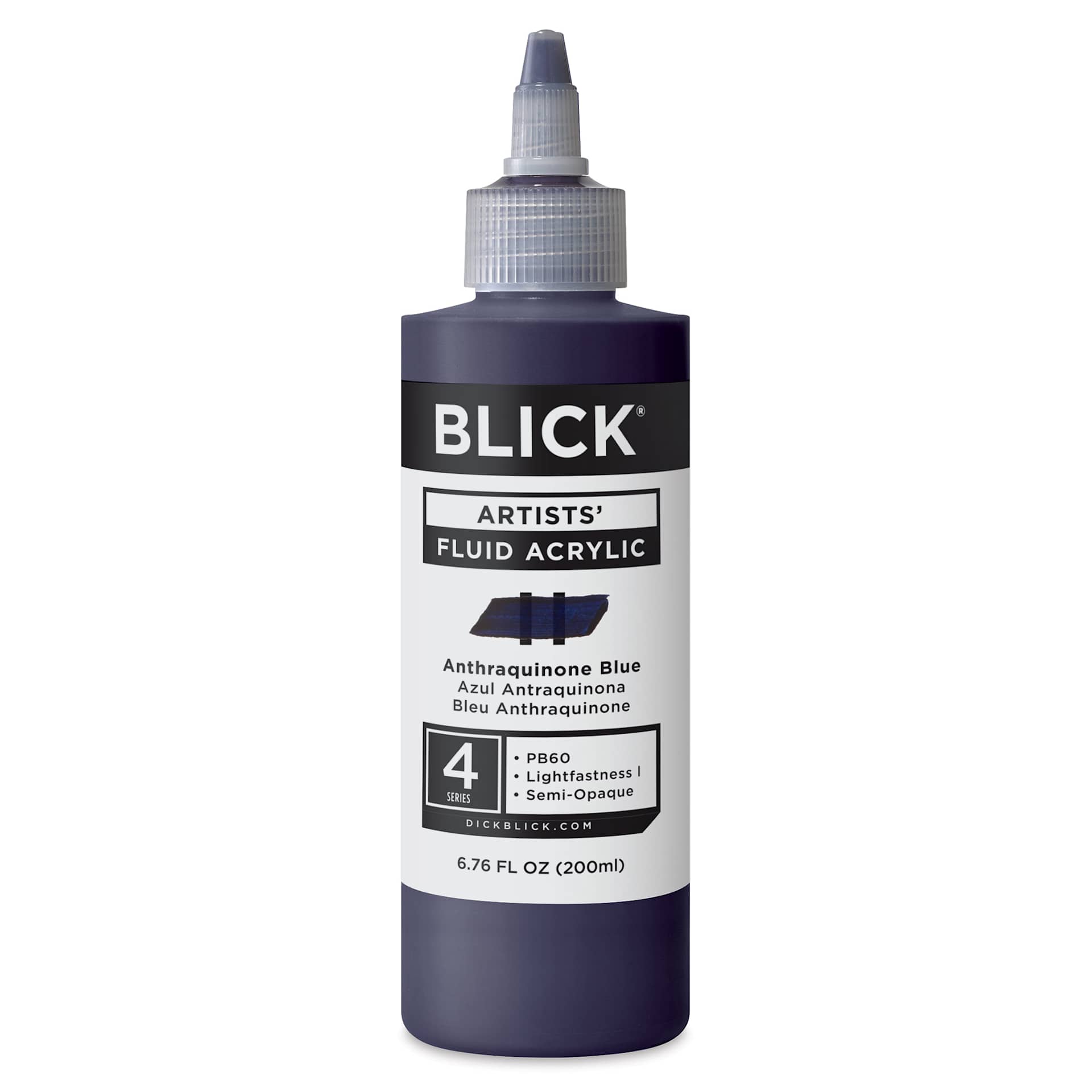 Blick Artists’ Fluid Acrylic - Anthraquinone Blue, 200 ml