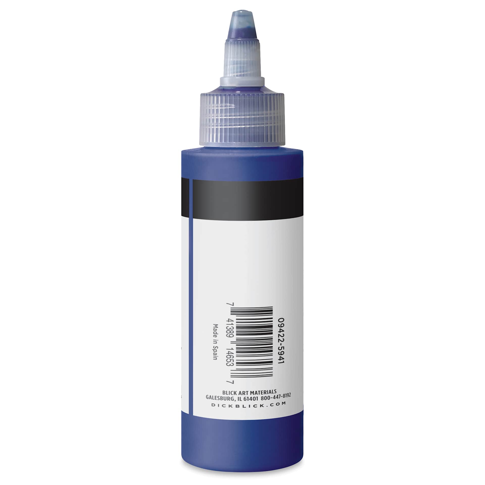 Blick Artists’ Fluid Acrylic - Phthalo Blue, 100 ml side