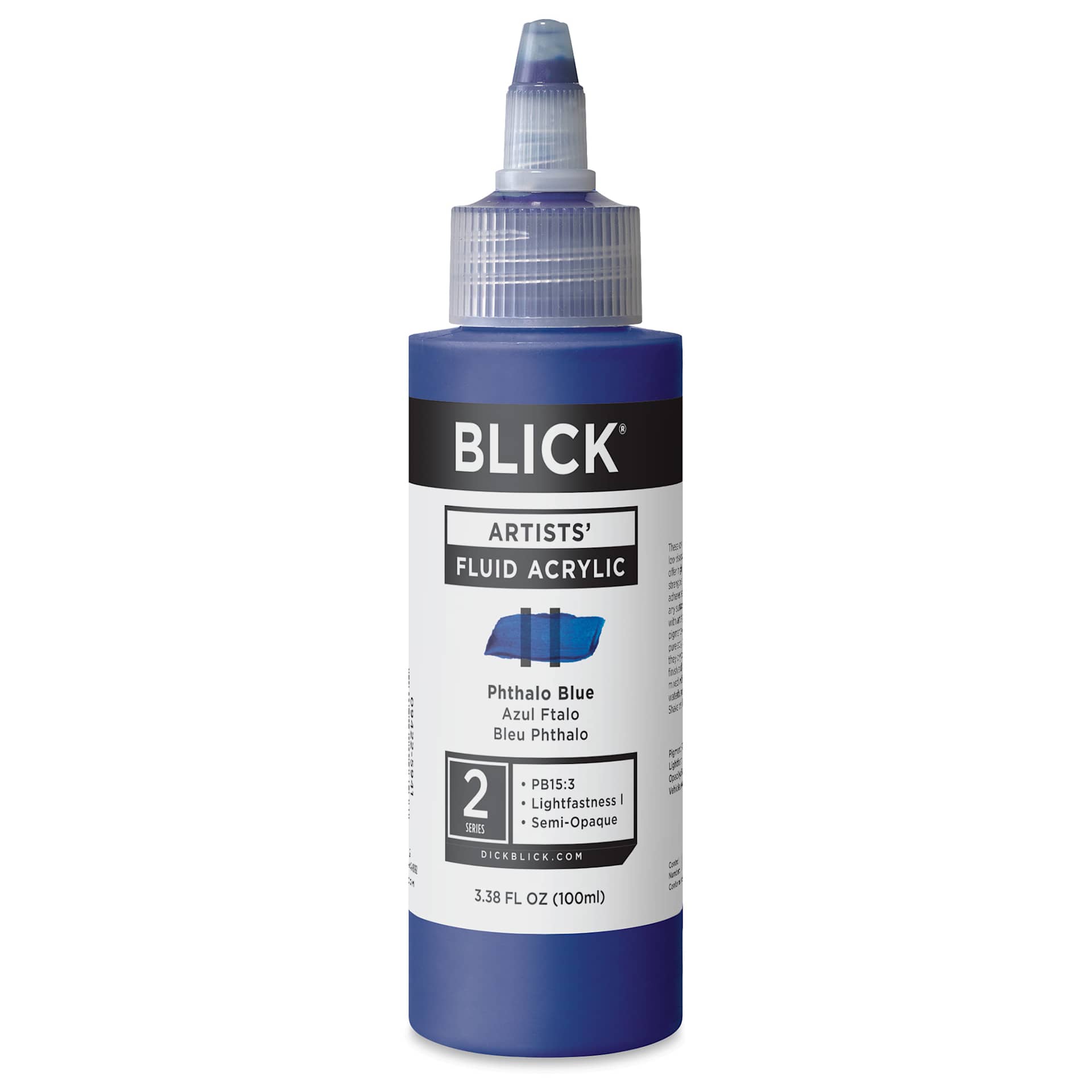 Blick Artists’ Fluid Acrylic - Phthalo Blue, 100 ml