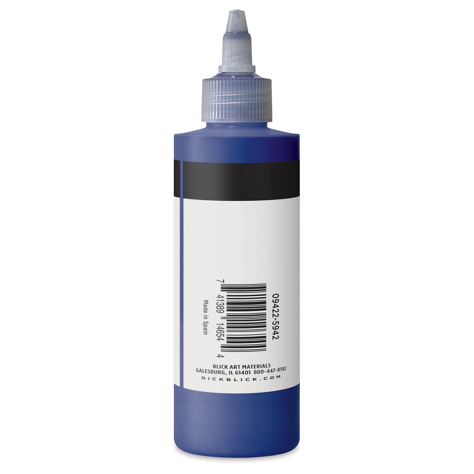 Blick Artists’ Fluid Acrylic - Phthalo Blue, 200 ml side