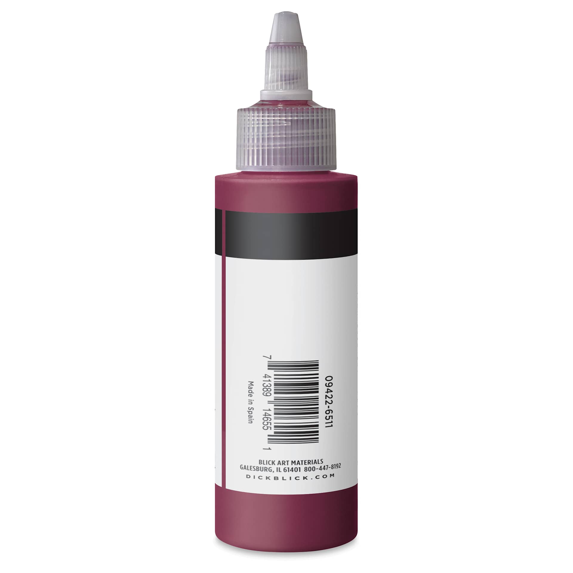 Blick Artists’ Fluid Acrylic - Quinacridone Violet, 100 ml side