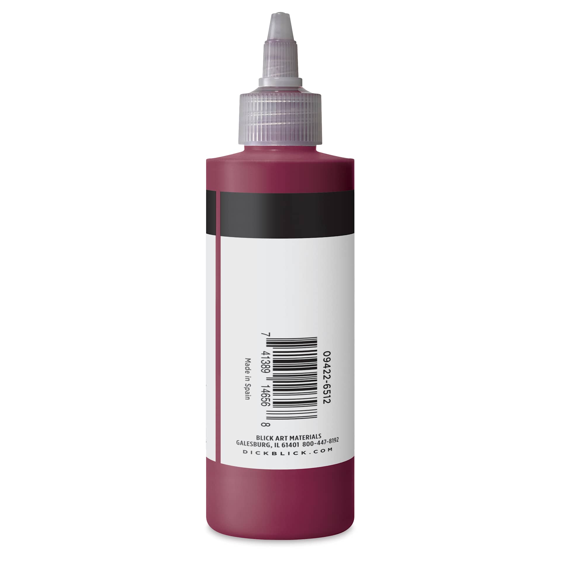 Blick Artists’ Fluid Acrylic - Quinacridone Violet, 200 ml side