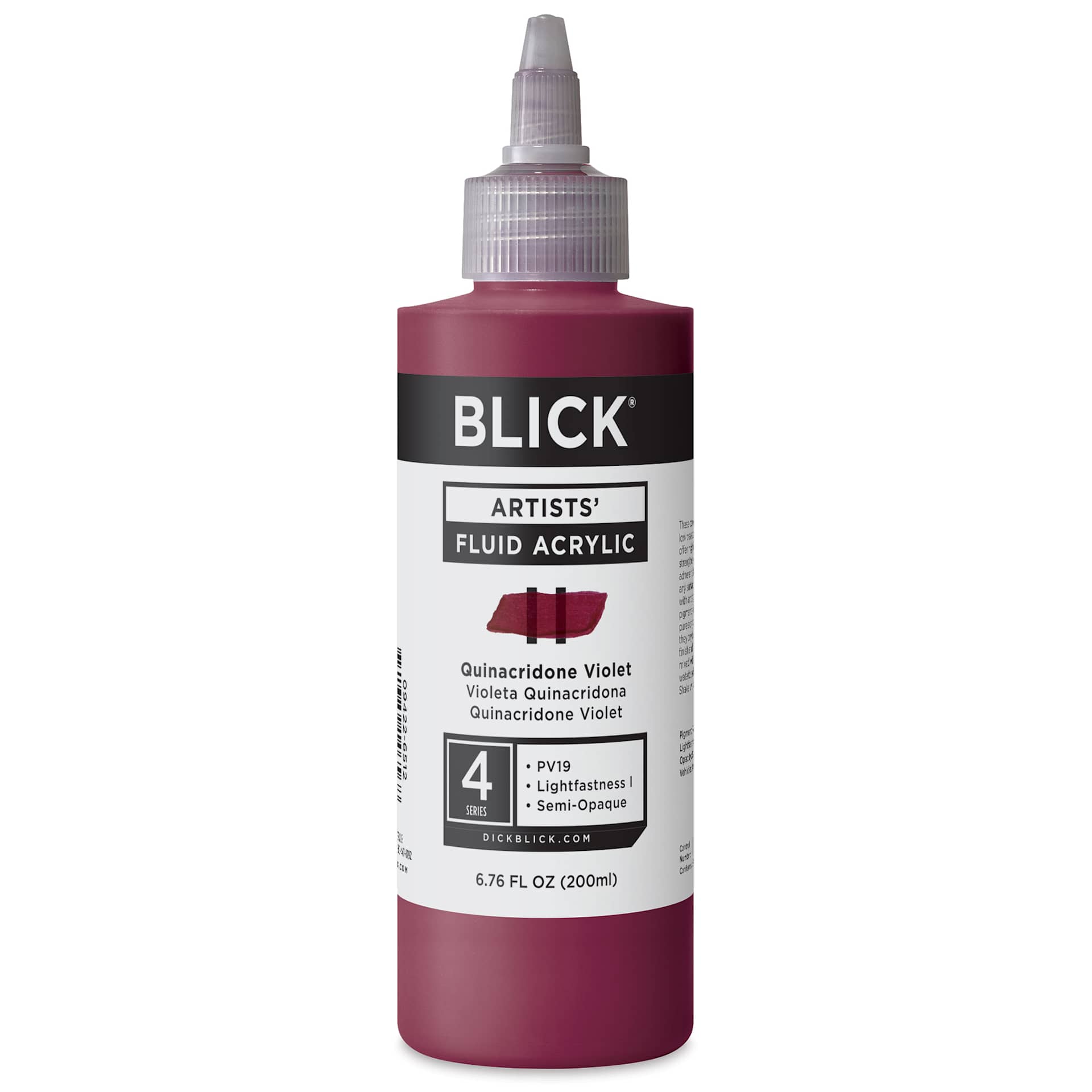 Blick Artists’ Fluid Acrylic - Quinacridone Violet, 200 ml