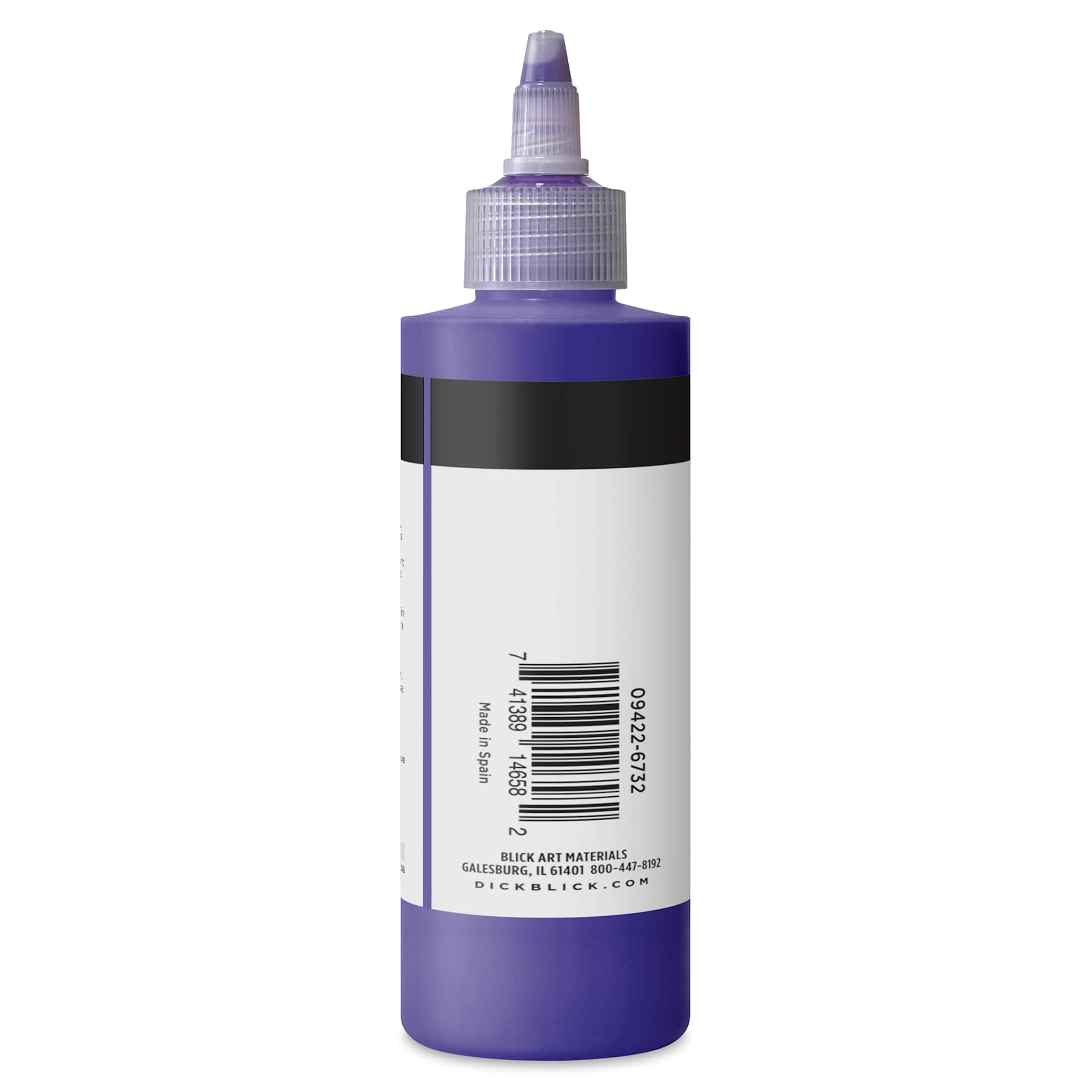 Blick Artists’ Fluid Acrylic - Ultramarine Violet, 200 ml side