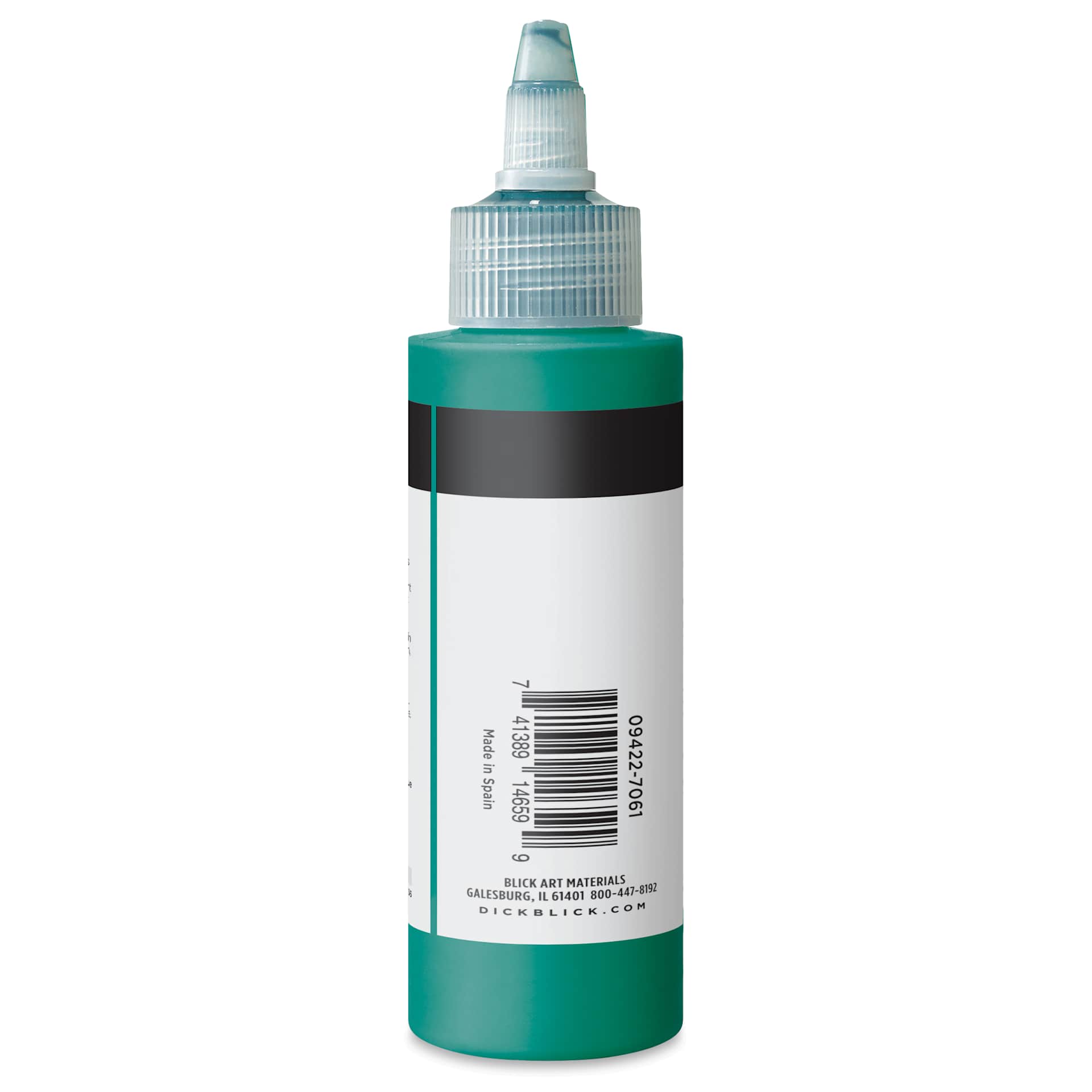 Blick Artists’ Fluid Acrylic - Phthalo Green, 100 ml side