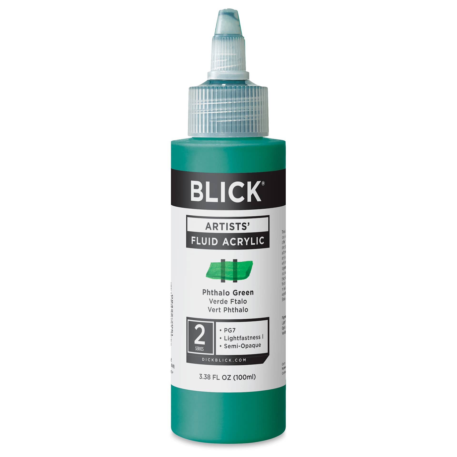 Blick Artists’ Fluid Acrylic - Phthalo Green, 100 ml