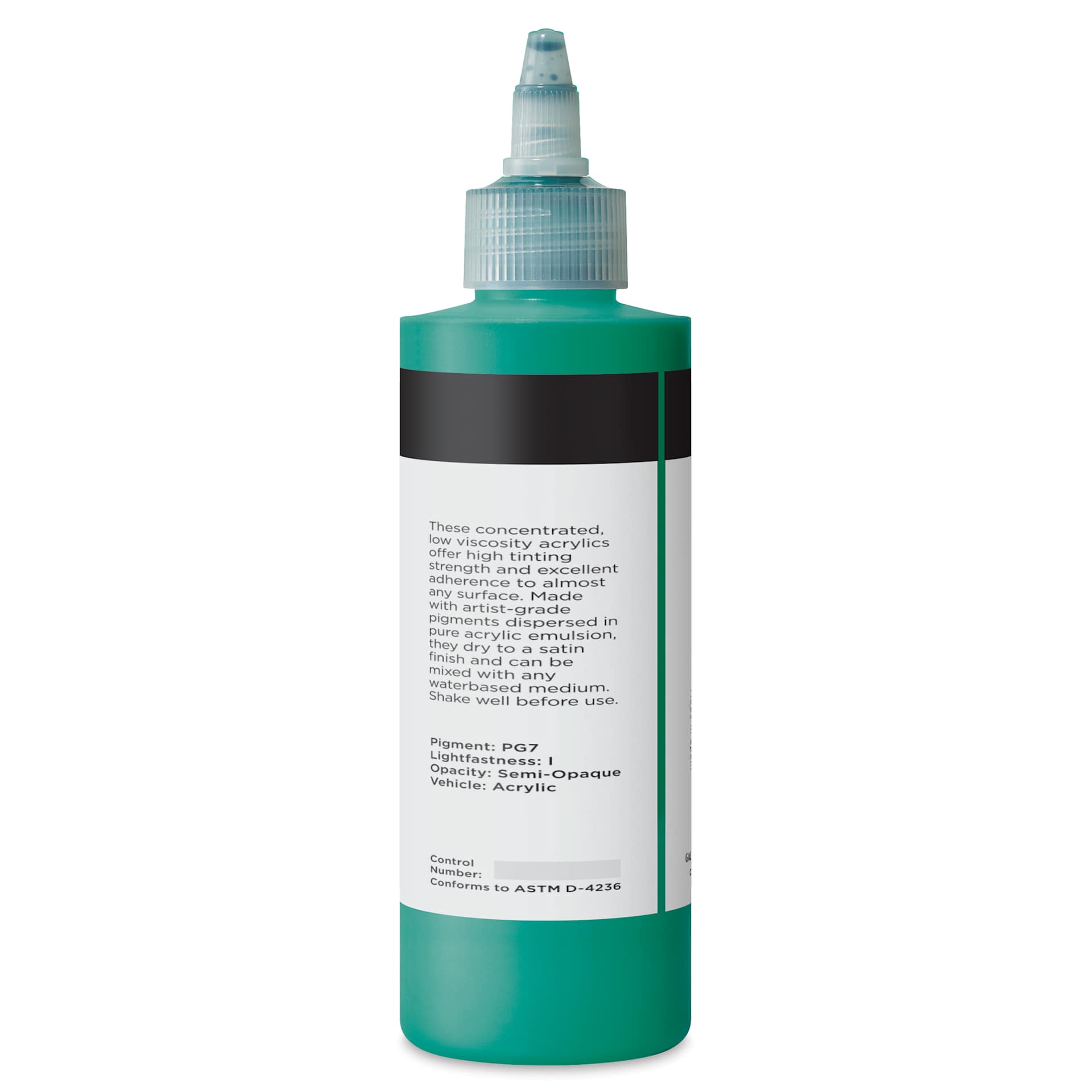 Blick Artists’ Fluid Acrylic - Phthalo Green, 200 ml back