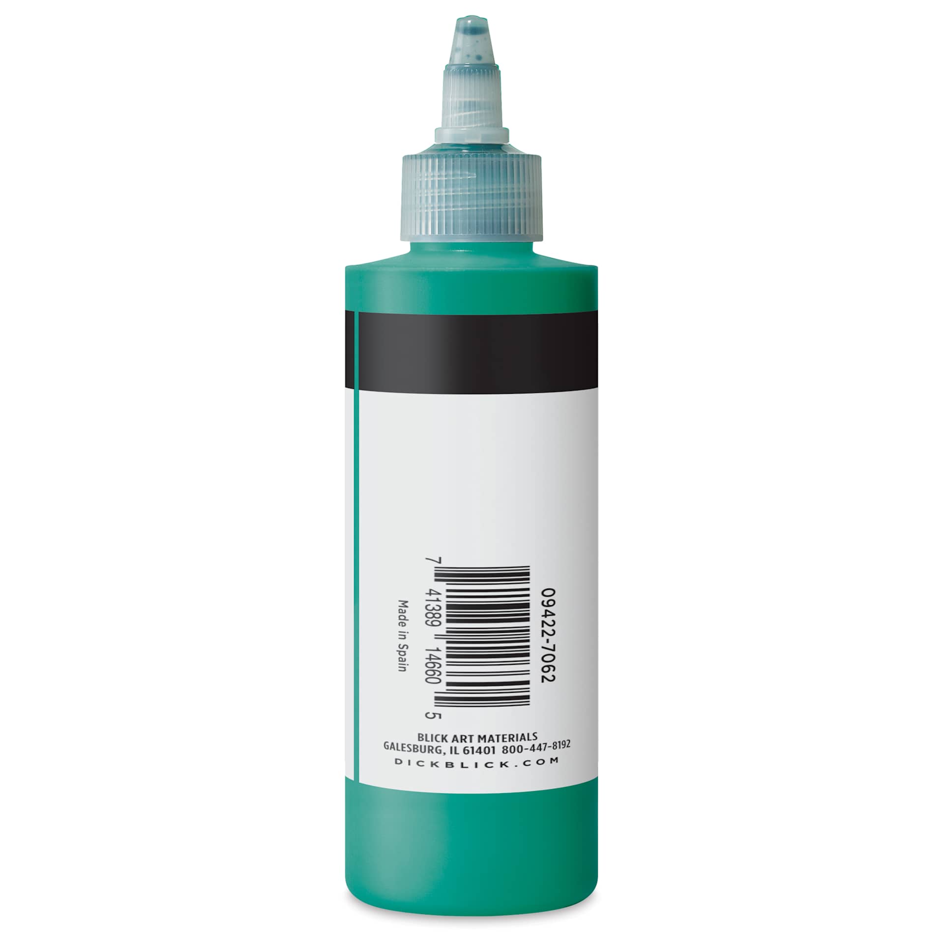 Blick Artists’ Fluid Acrylic - Phthalo Green, 200 ml side