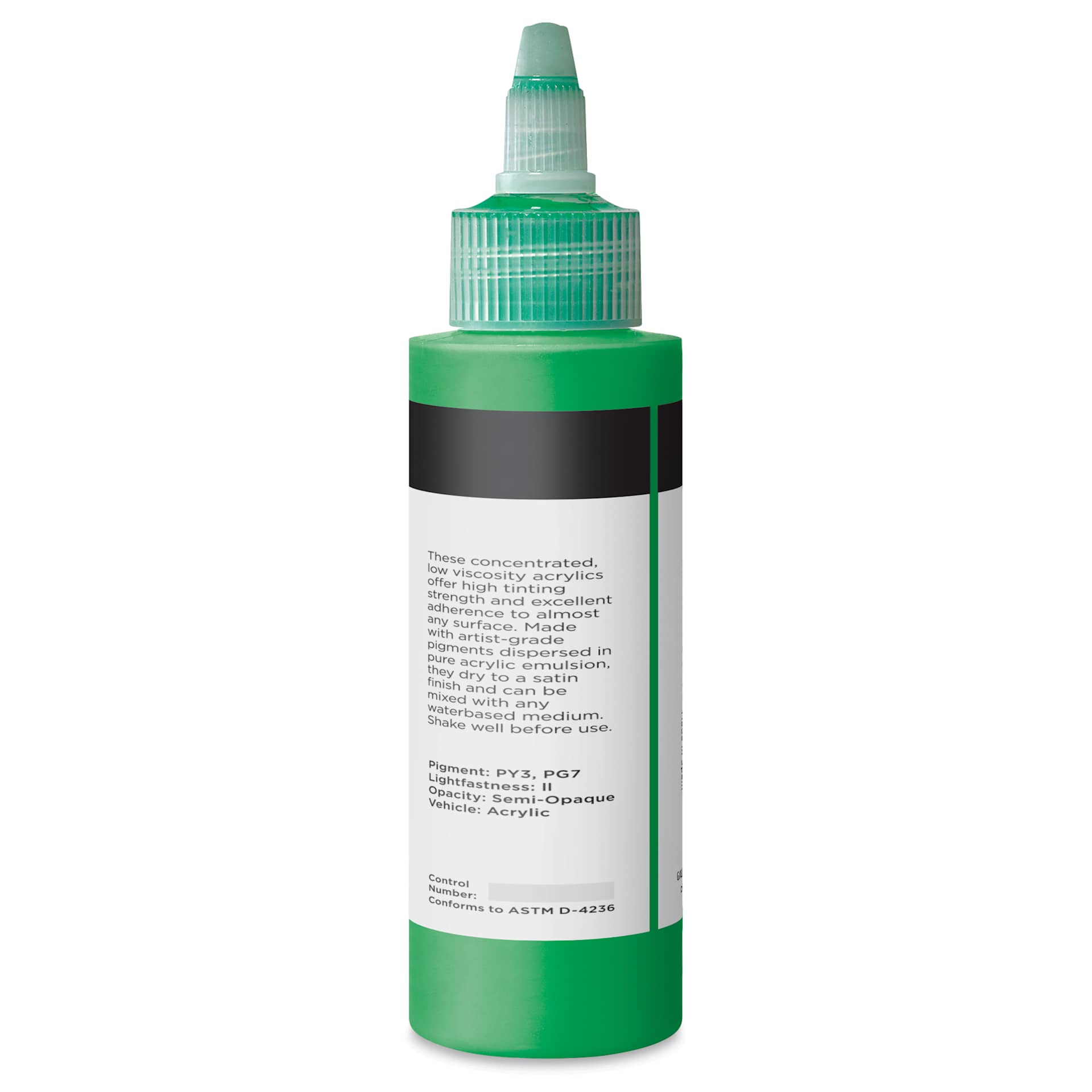 Blick Artists’ Fluid Acrylic - Permanent Green, 100 ml back