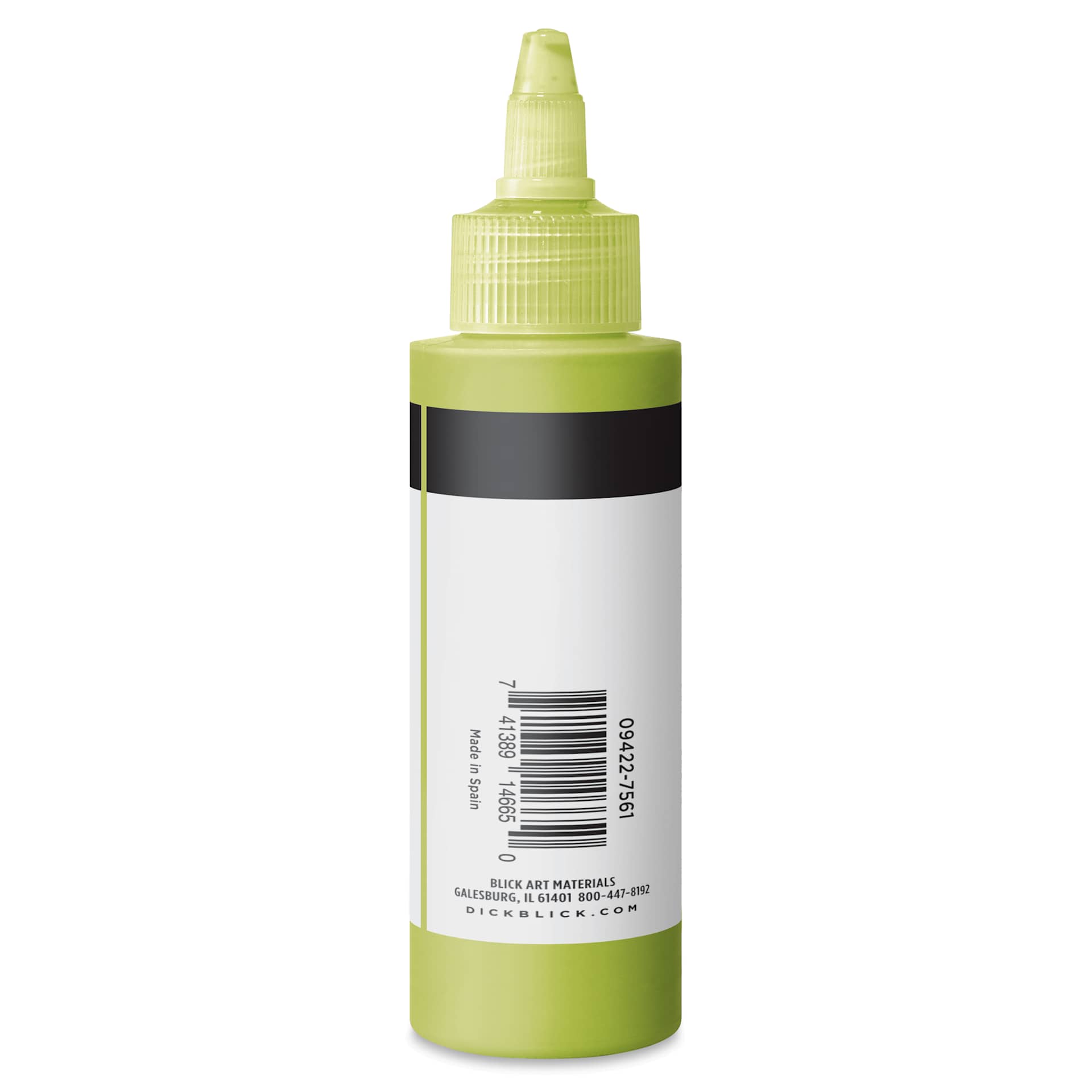 Blick Artists’ Fluid Acrylic - Gold Green, 100 ml side