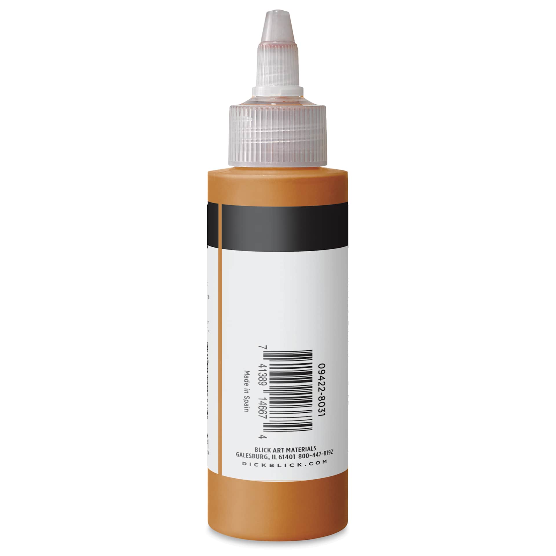 Blick Artists’ Fluid Acrylic - Raw Sienna, 100 ml side