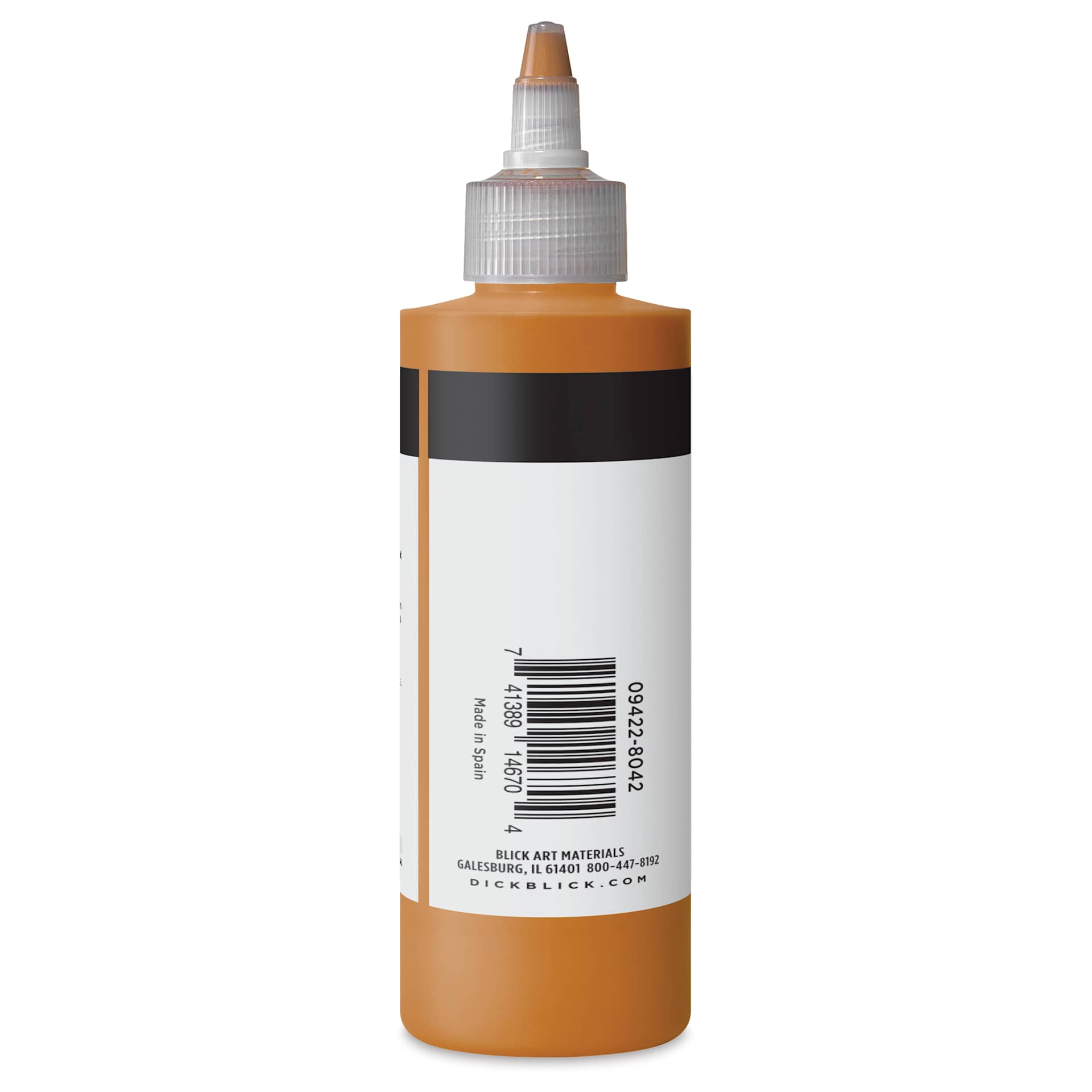 Blick Artists’ Fluid Acrylic - Raw Sienna, 200 ml side