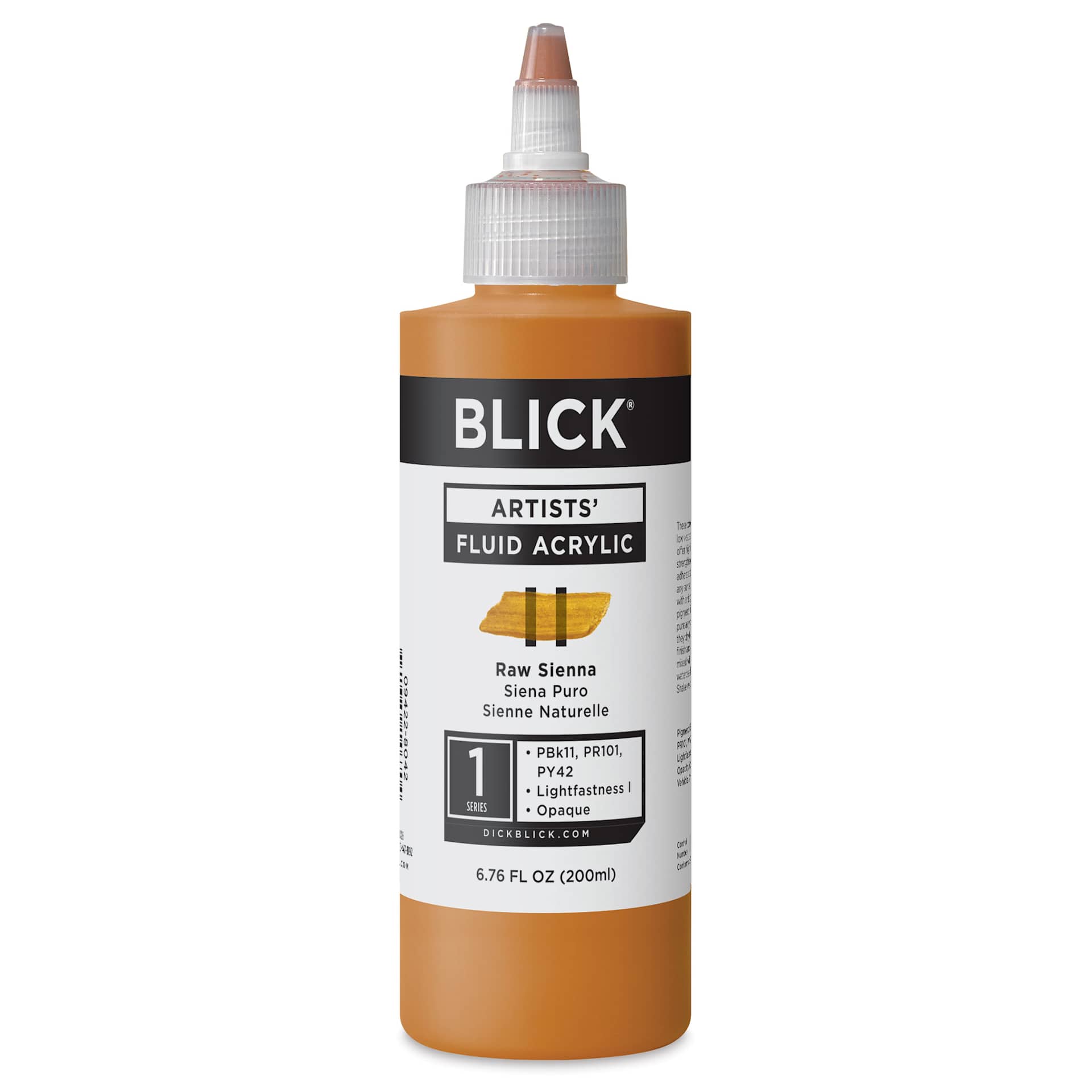 Blick Artists’ Fluid Acrylic - Raw Sienna, 200 ml