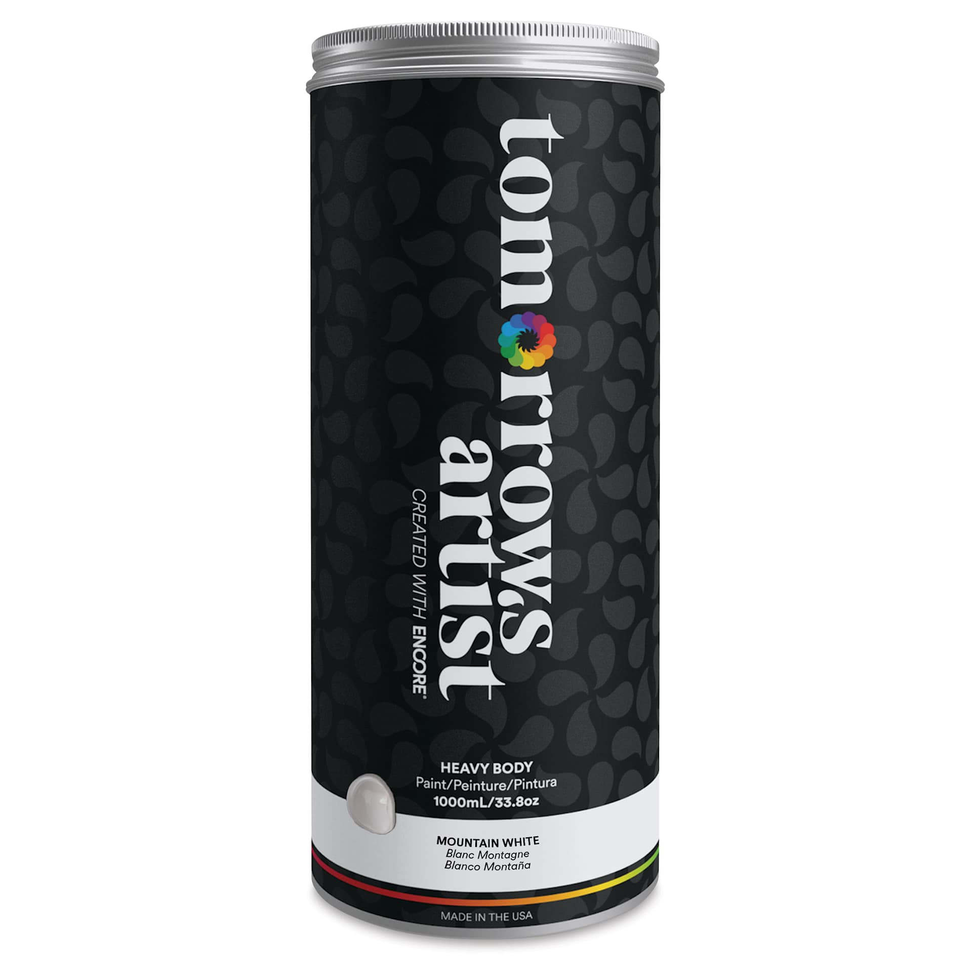 Tomorrow's Artist Eco-Friendly Heavy Body Acrylic Paint - Mountain White, 1 L