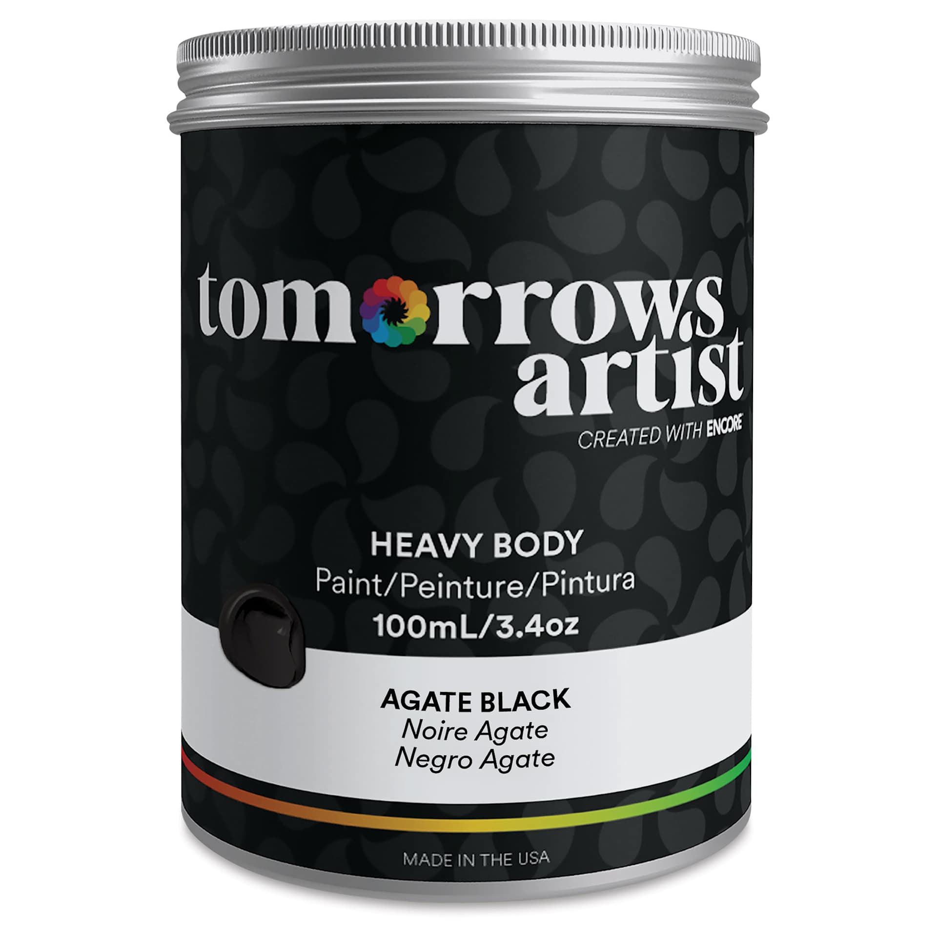 Tomorrow's Artist Eco-Friendly Heavy Body Acrylic Paint - Agate Black, 100 ml
