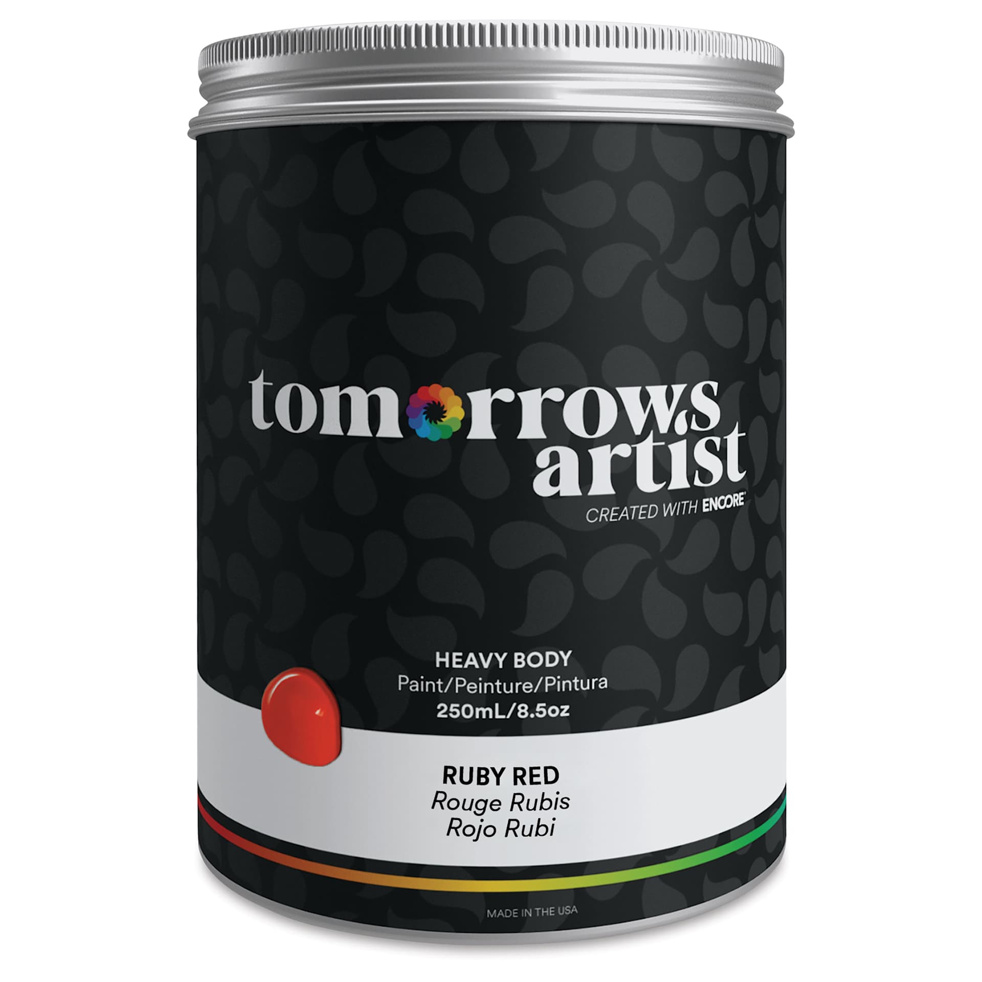 Tomorrow's Artist Eco-Friendly Heavy Body Acrylic Paint - Ruby Red, 250 ml
