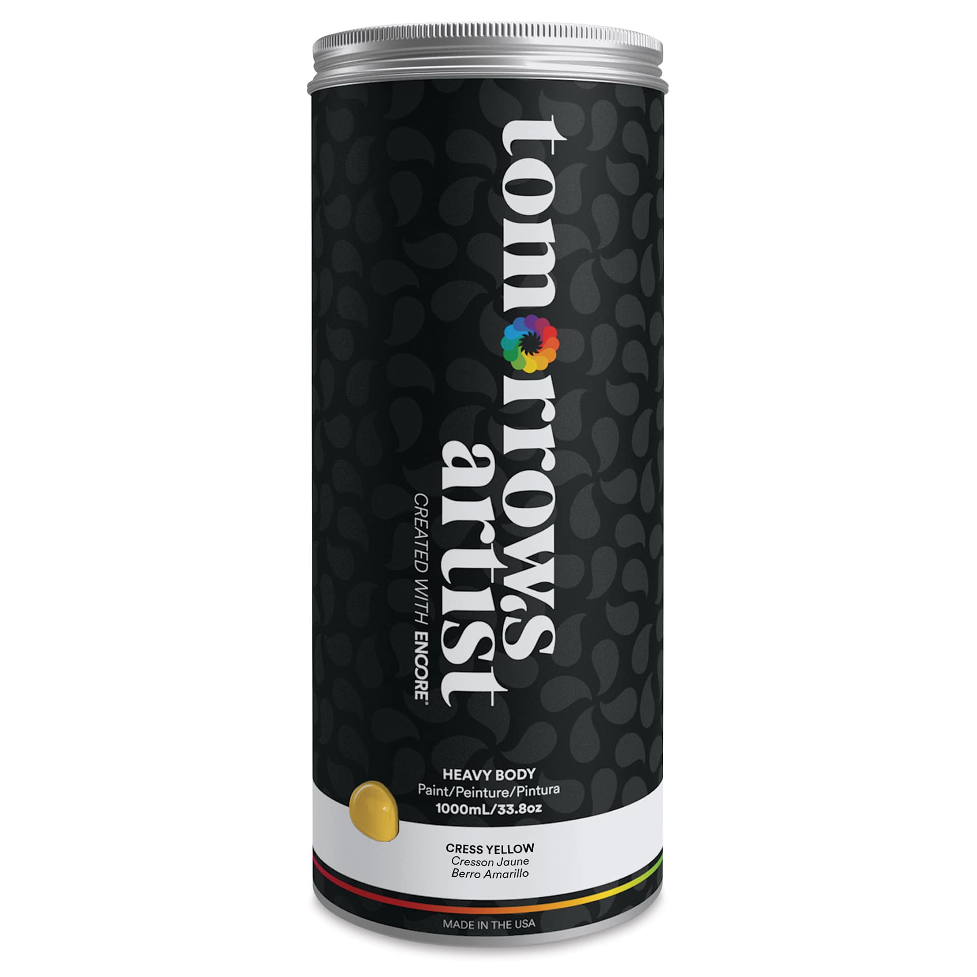 Tomorrow's Artist Eco-Friendly Heavy Body Acrylic Paint - Cress Yellow, 1 L