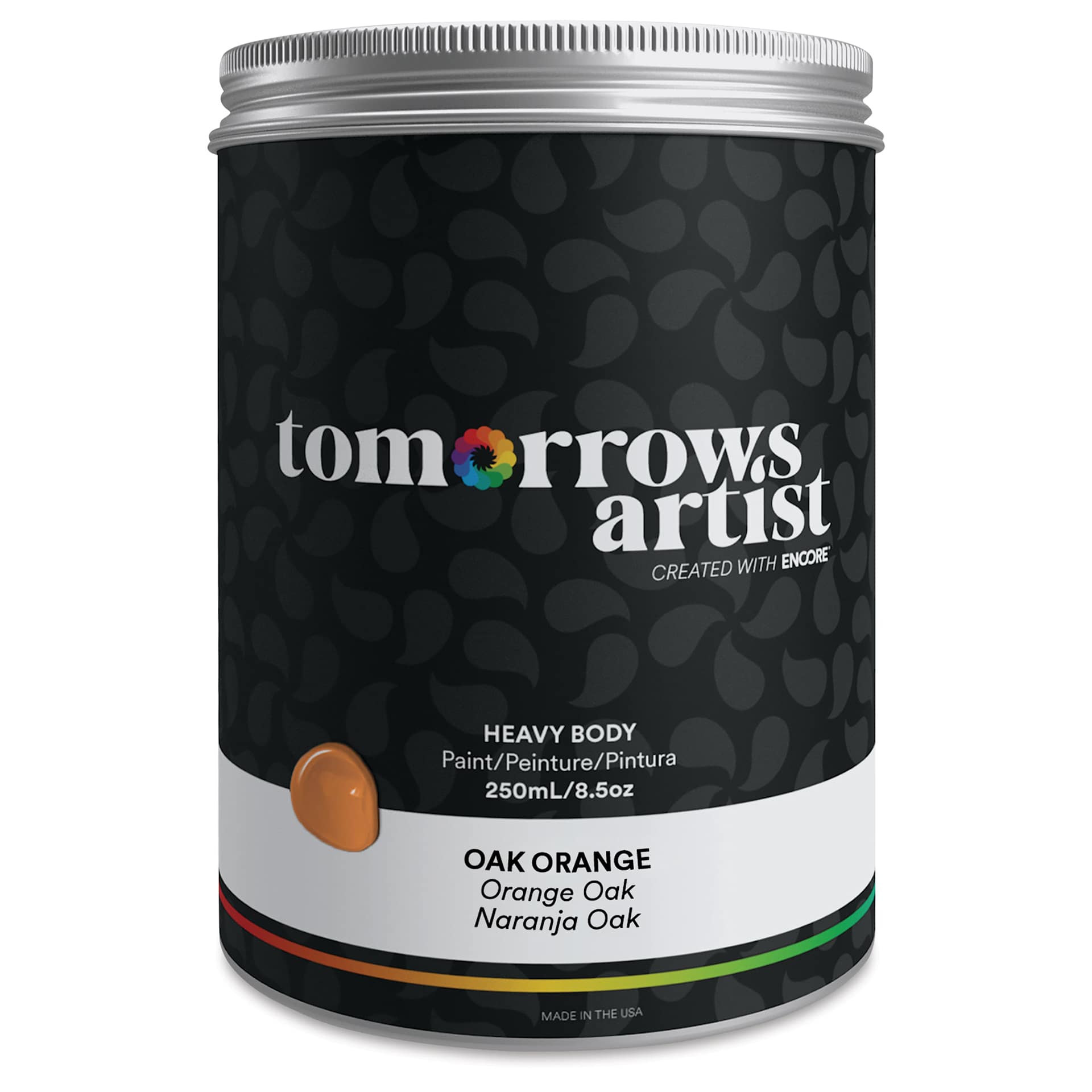 Tomorrow's Artist Eco-Friendly Heavy Body Acrylic Paint - Oak Orange, 250 ml