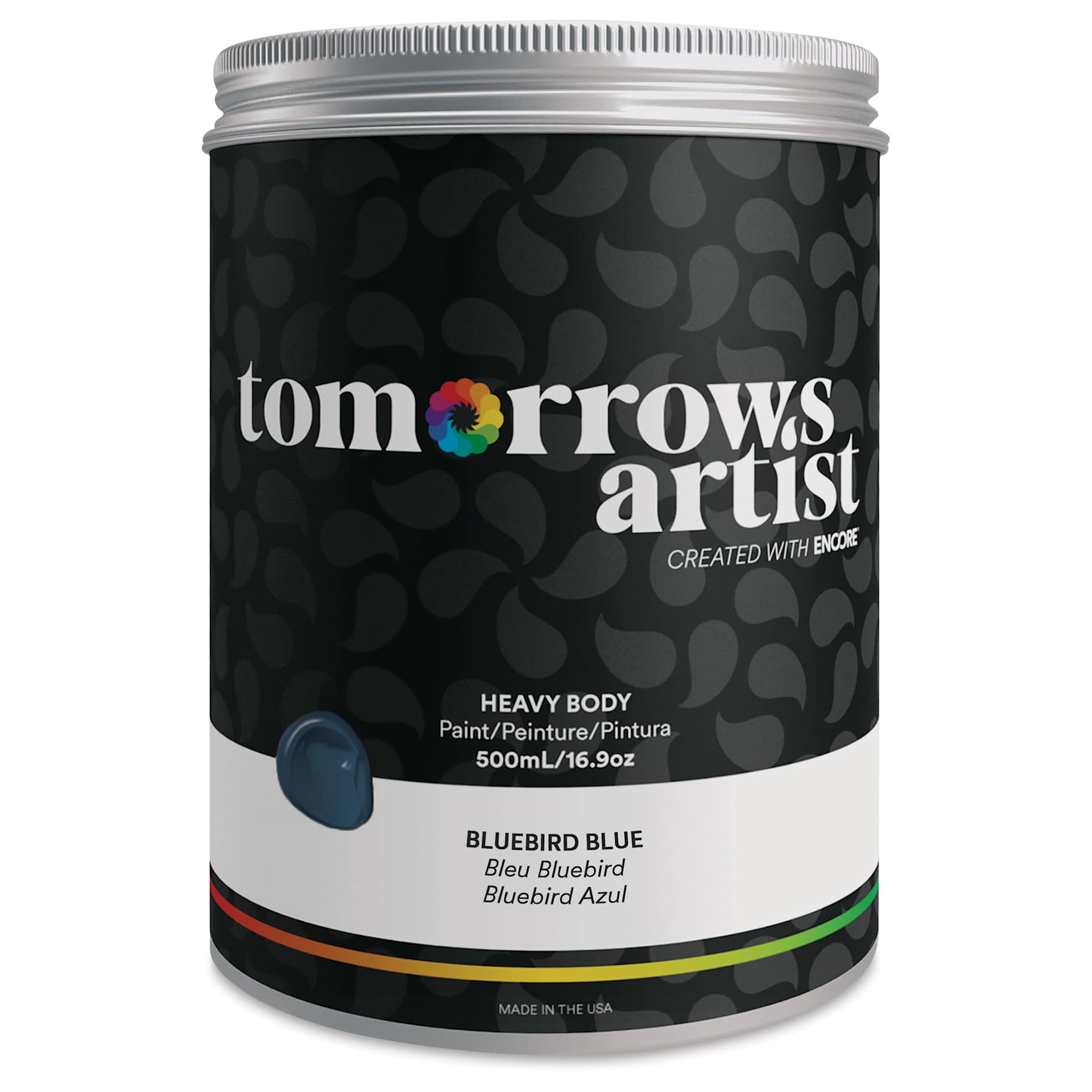 Tomorrow's Artist Eco-Friendly Heavy Body Acrylic Paint - Bluebird Blue, 500 ml