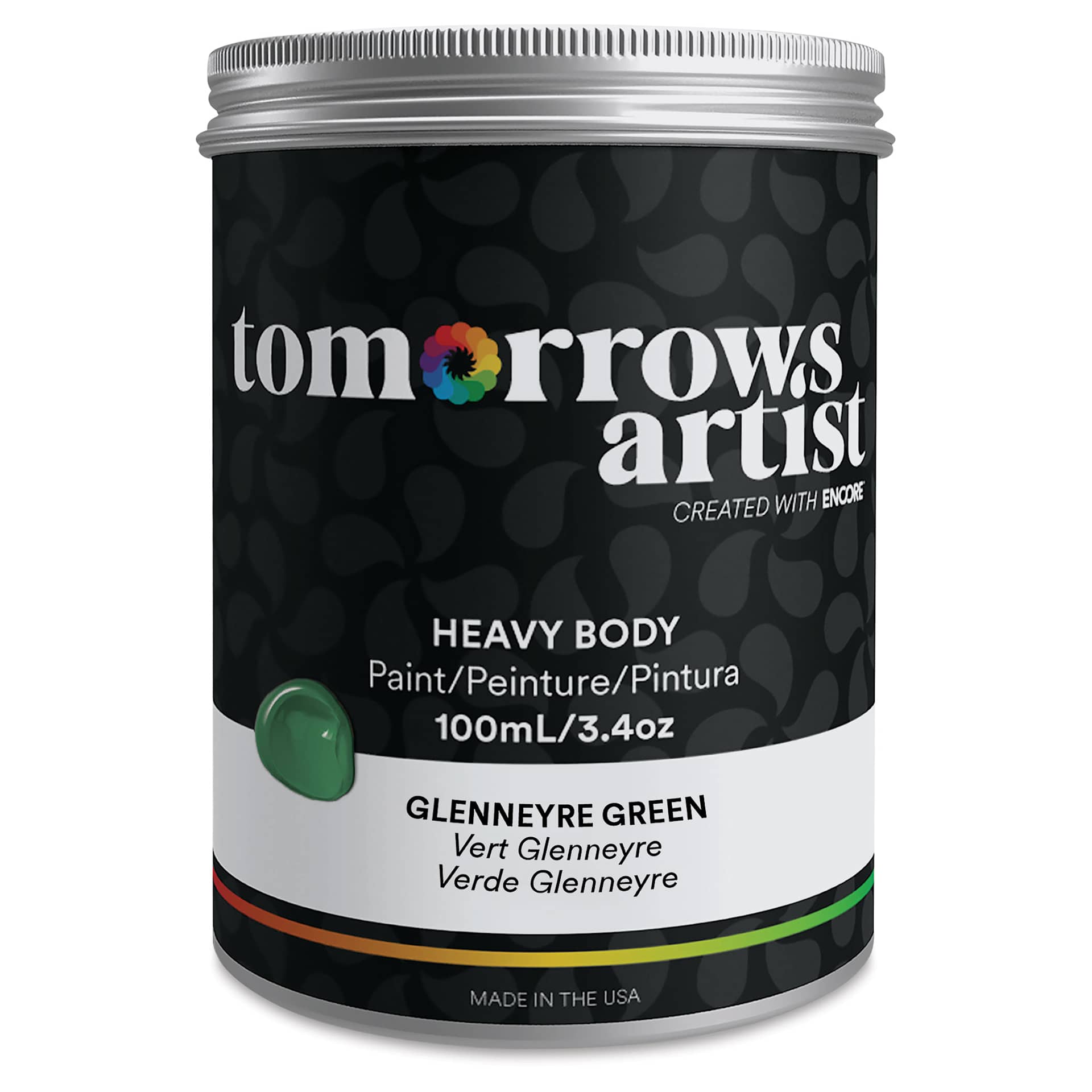 Tomorrow's Artist Eco-Friendly Heavy Body Acrylic Paint - Glennerye Green, 100 ml