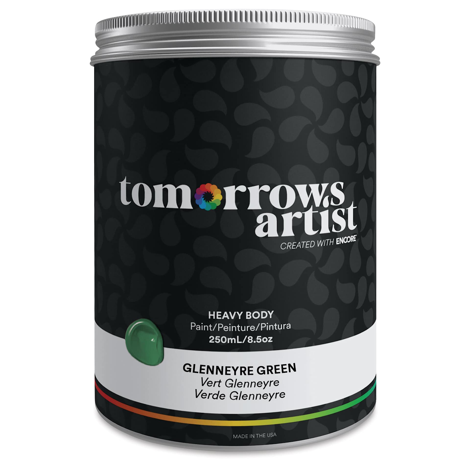 Tomorrow's Artist Eco-Friendly Heavy Body Acrylic Paint - Glennerye Green, 250 ml