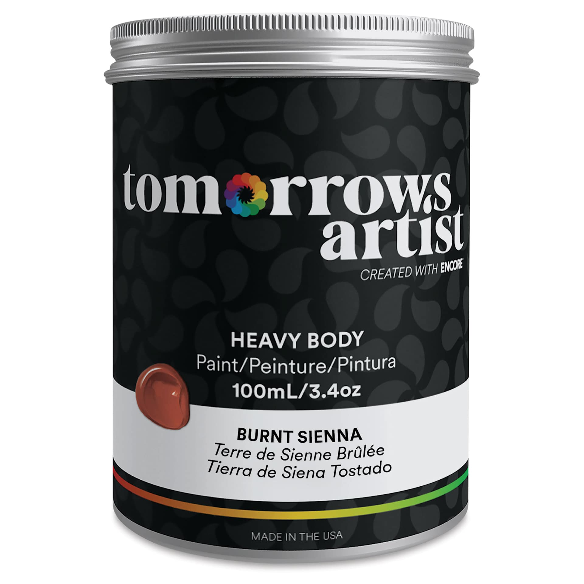 Tomorrow's Artist Eco-Friendly Heavy Body Acrylic Paint - Burnt Sienna, 100 ml