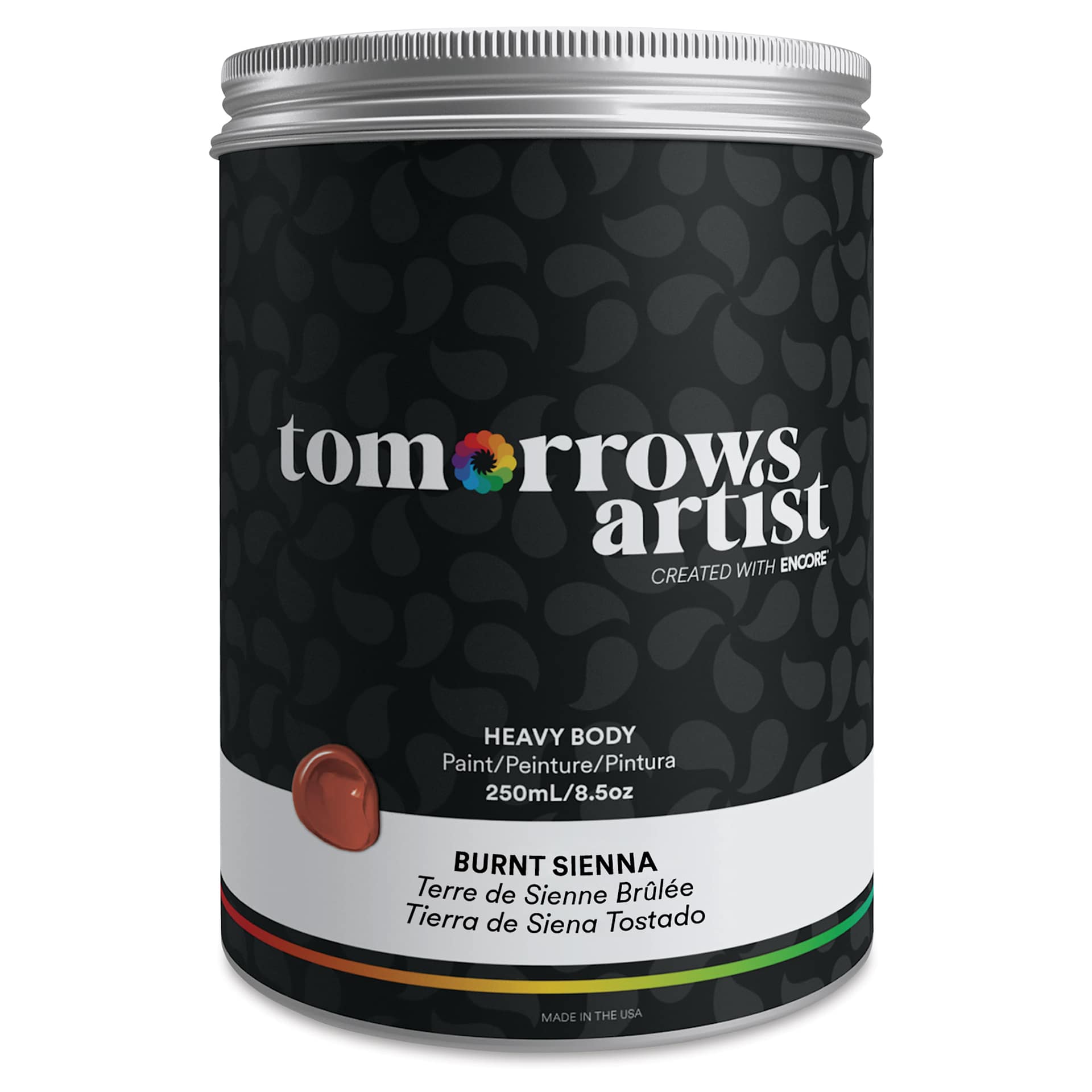 Tomorrow's Artist Eco-Friendly Heavy Body Acrylic Paint - Burnt Sienna, 250 ml