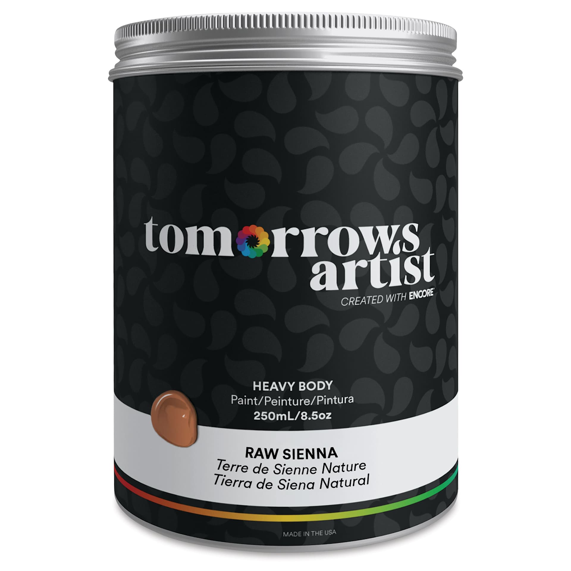 Tomorrow's Artist Eco-Friendly Heavy Body Acrylic Paint - Raw Sienna, 250 ml
