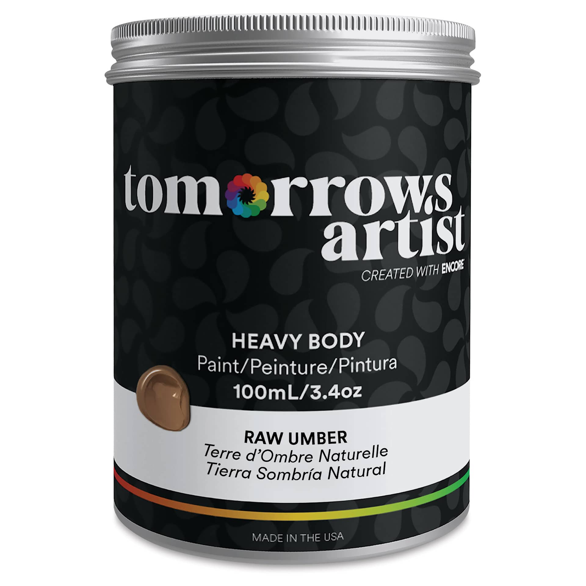 Tomorrow's Artist Eco-Friendly Heavy Body Acrylic Paint - Raw Umber, 100 ml