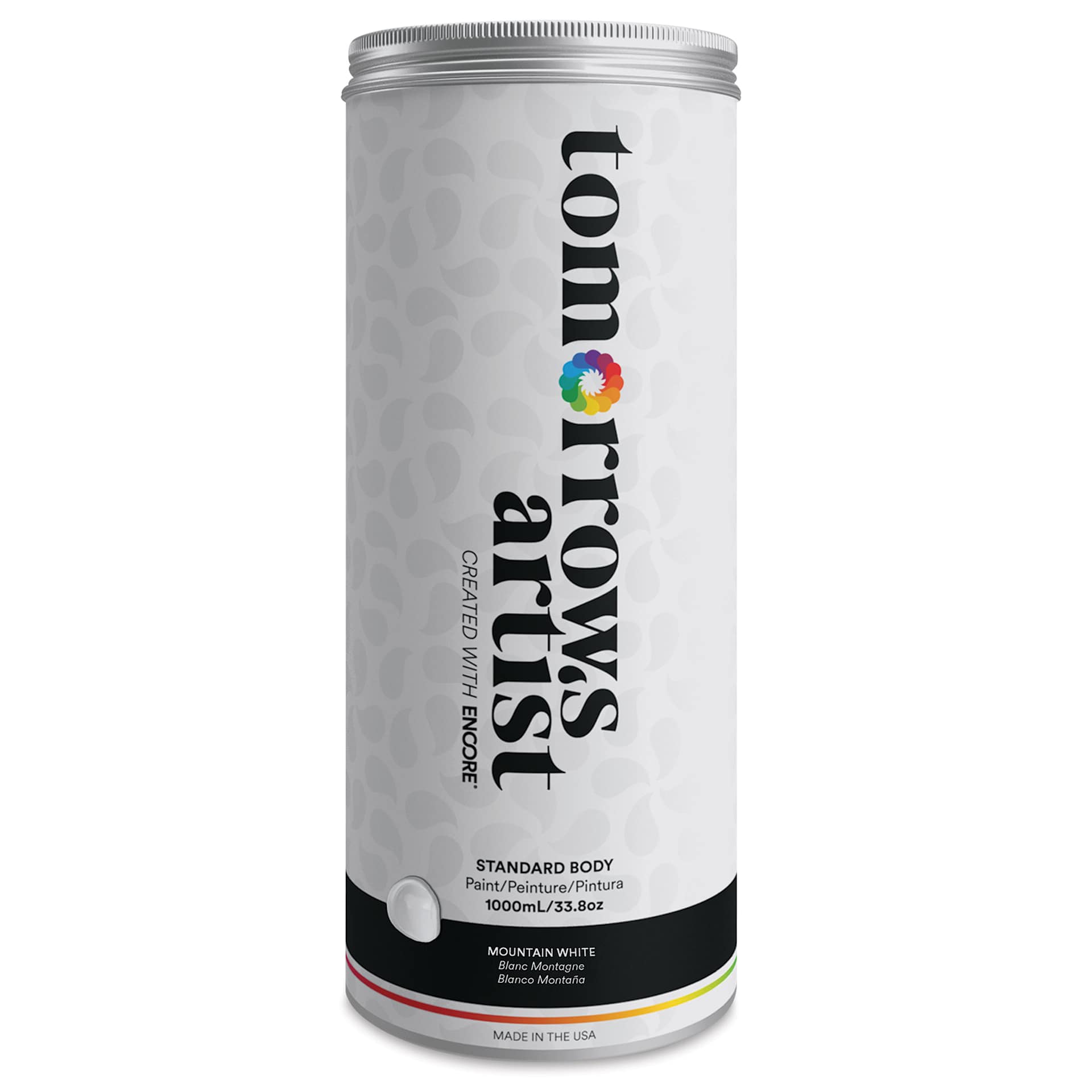 Tomorrow's Artist Eco-Friendly Standard Body Acrylic Paint - Mountain White, 1L