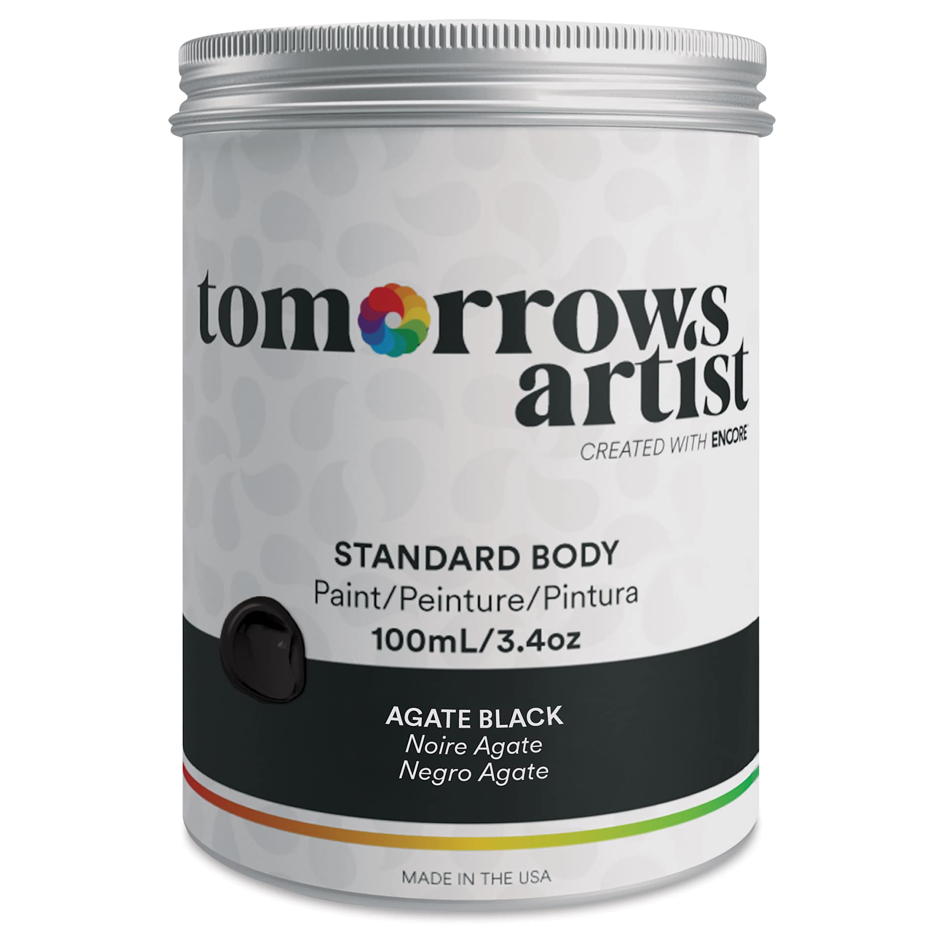 Tomorrow's Artist Eco-Friendly Standard Body Acrylic Paint - Agate Black, 100 ml
