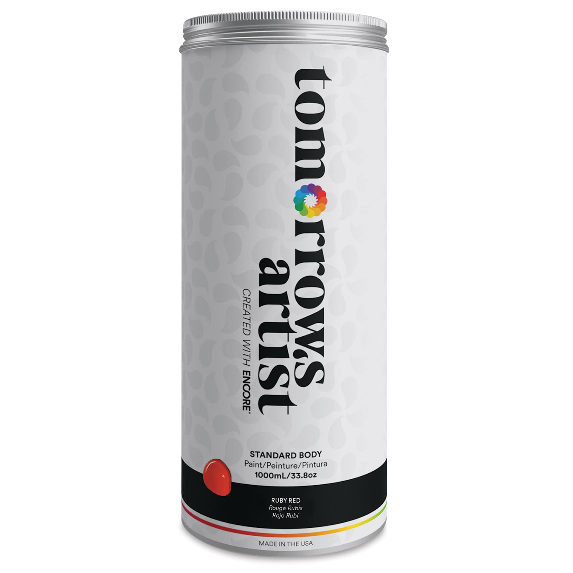 Tomorrow's Artist Eco-Friendly Standard Body Acrylic Paint - Ruby Red, 1L