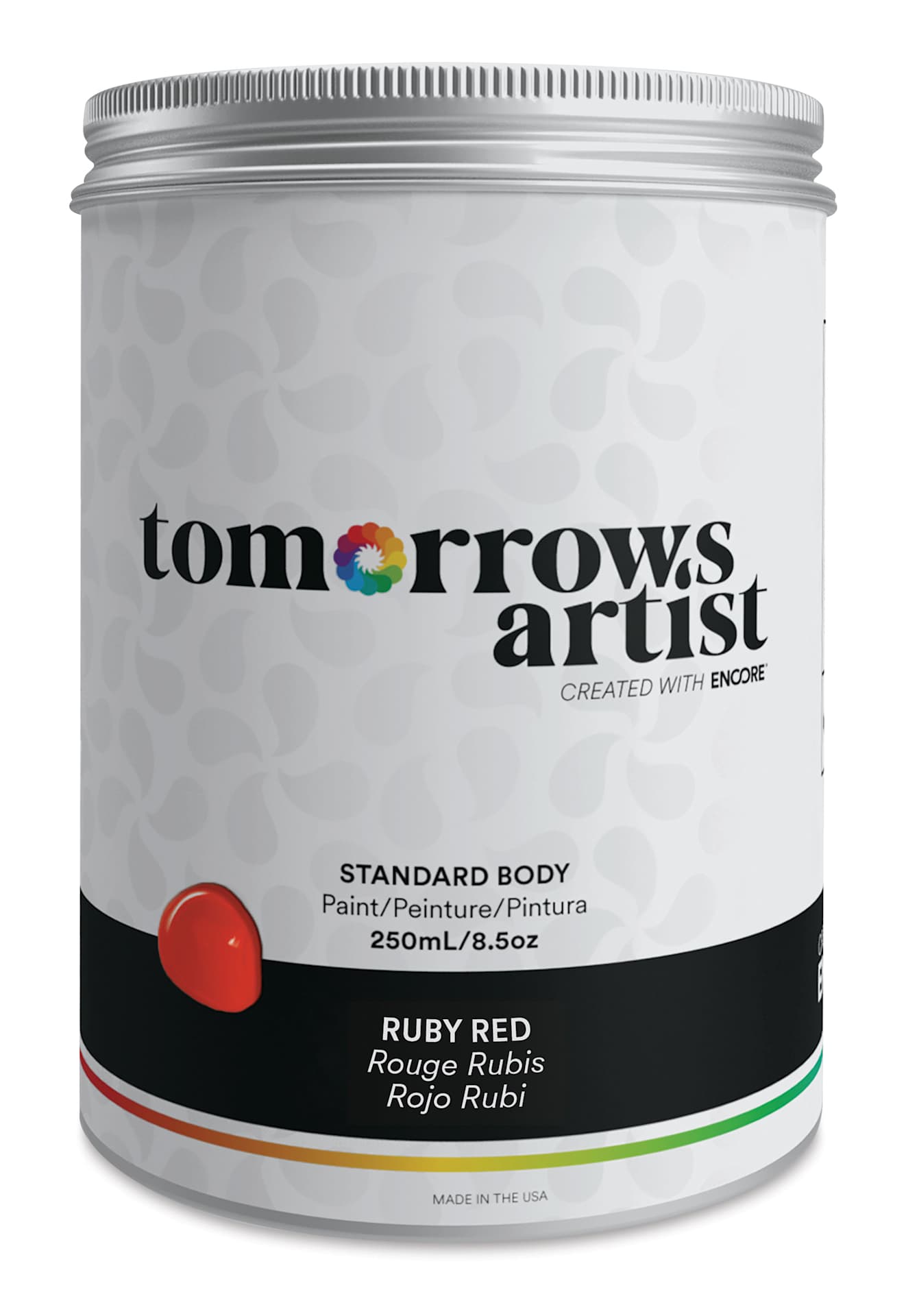 Tomorrow's Artist Eco-Friendly Standard Body Acrylic Paint - Ruby Red, 250 ml