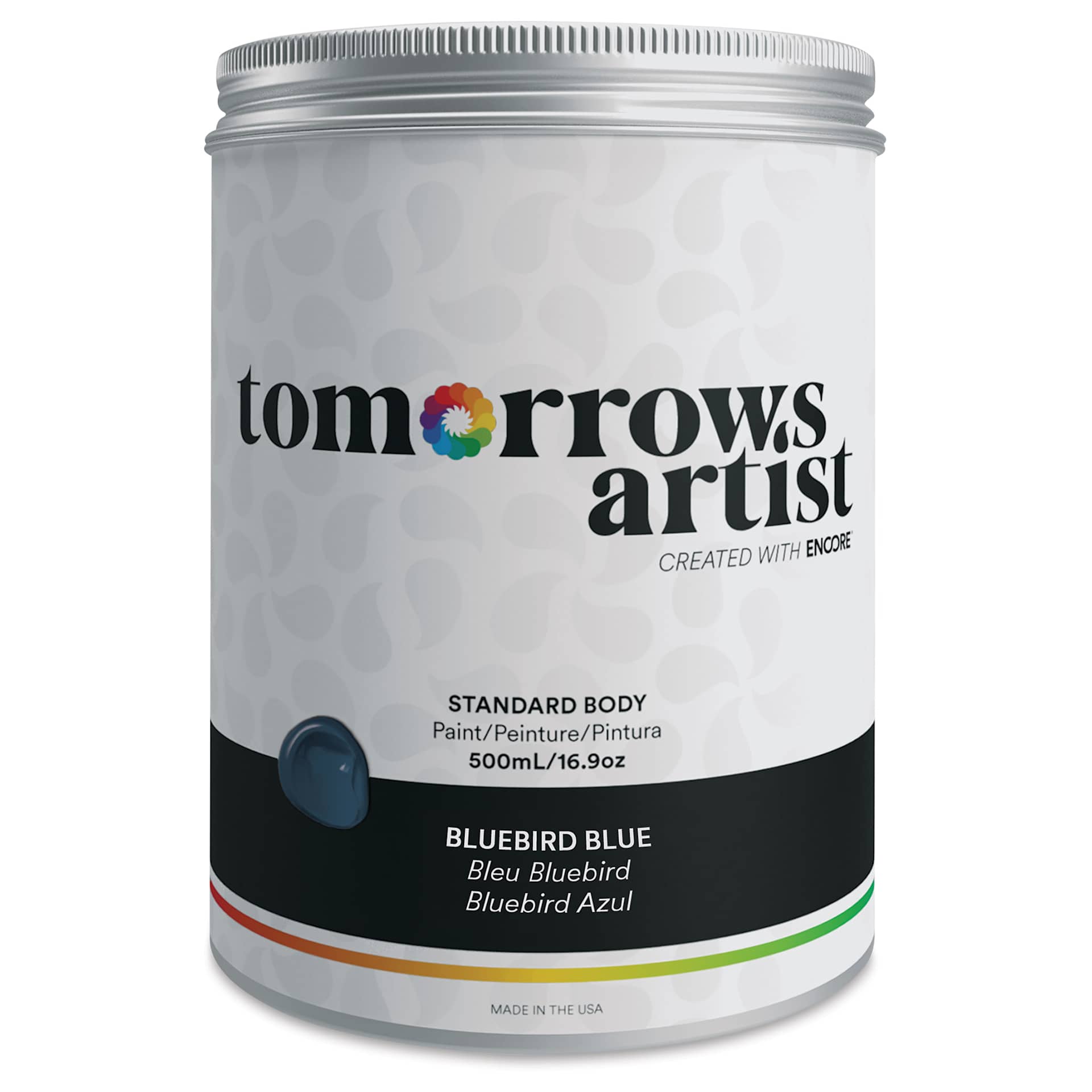 Tomorrow's Artist Eco-Friendly Standard Body Acrylic Paint - Bluebird Blue, 500 ml