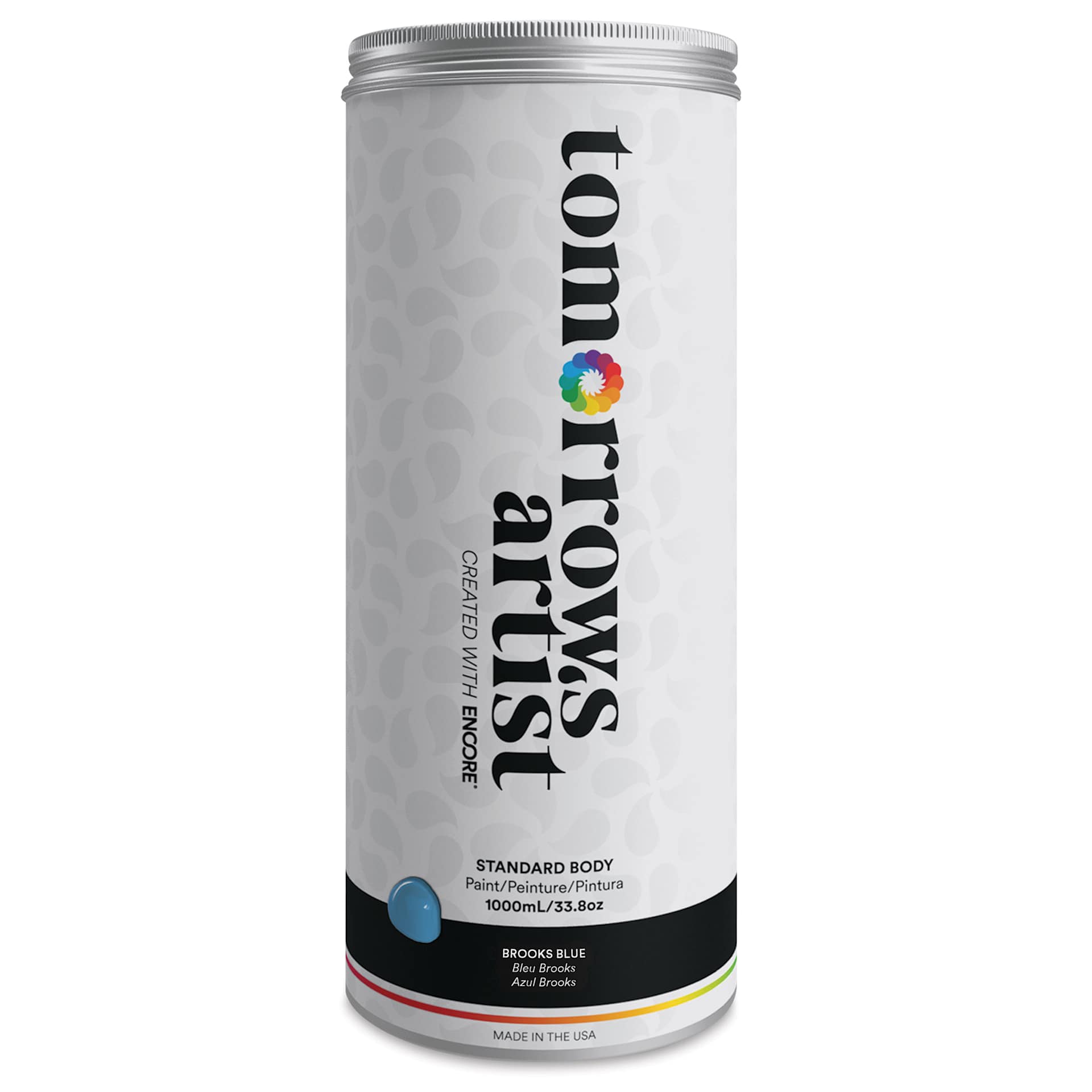 Tomorrow's Artist Eco-Friendly Standard Body Acrylic Paint - Brooks Blue, 1L