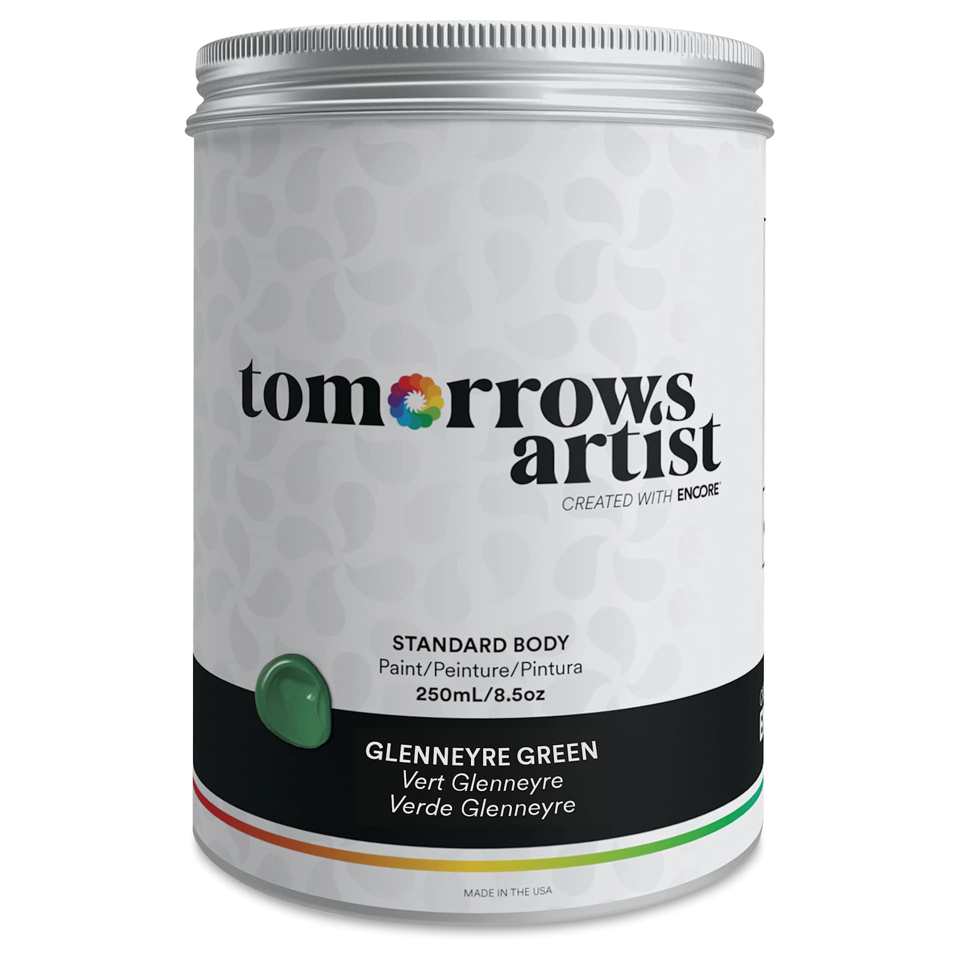 Tomorrow's Artist Eco-Friendly Standard Body Acrylic Paint - Glennerye Green, 250 ml