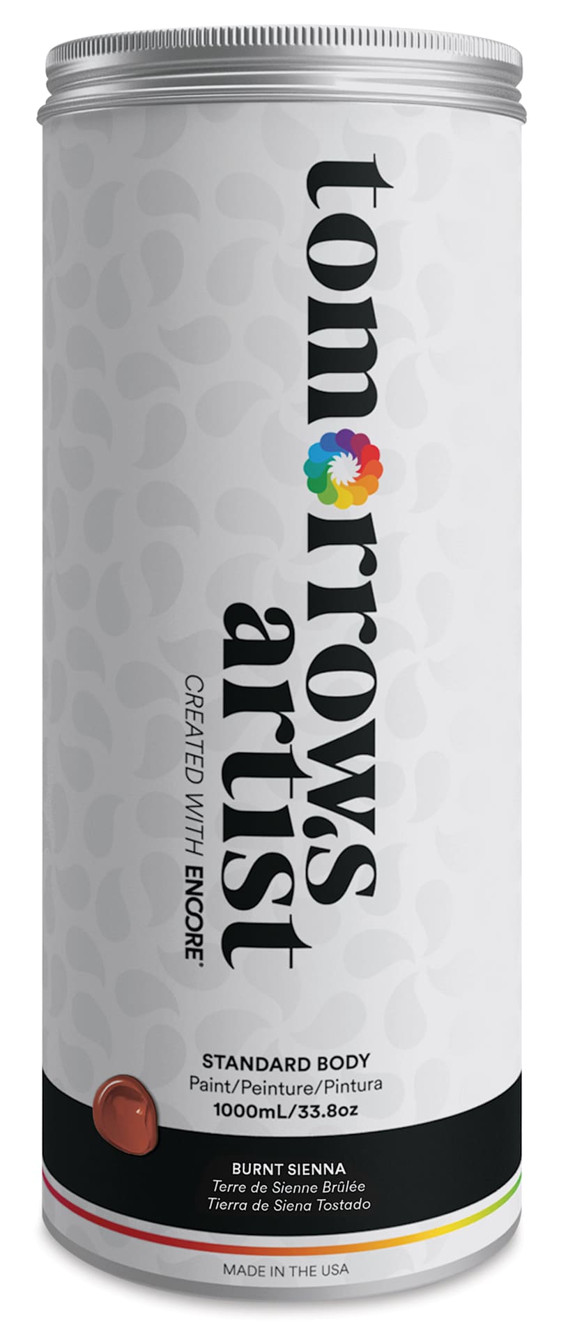 Tomorrow's Artist Eco-Friendly Standard Body Acrylic Paint - Burnt Sienna,1L