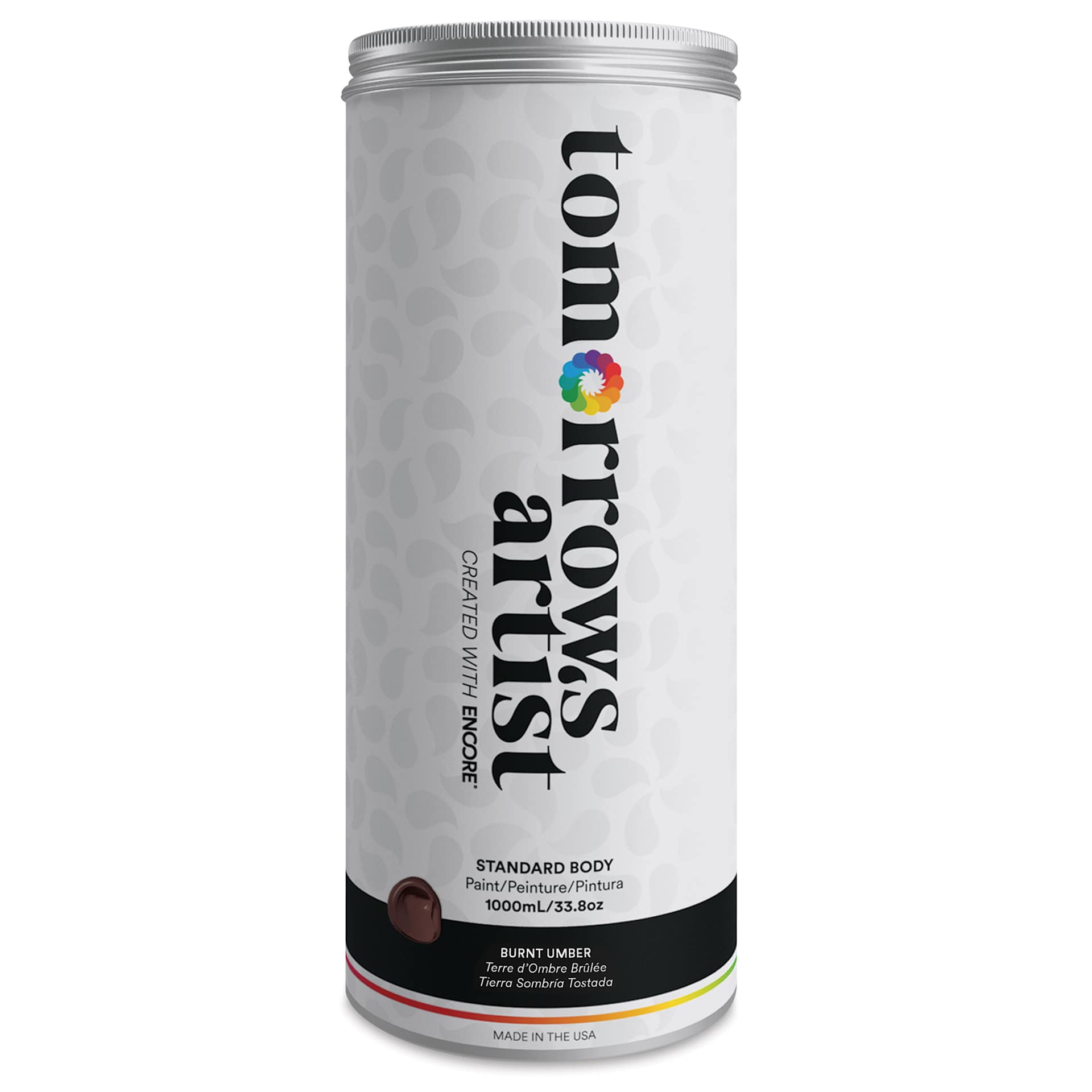 Tomorrow's Artist Eco-Friendly Standard Body Acrylic Paint - Burnt Umber,1L