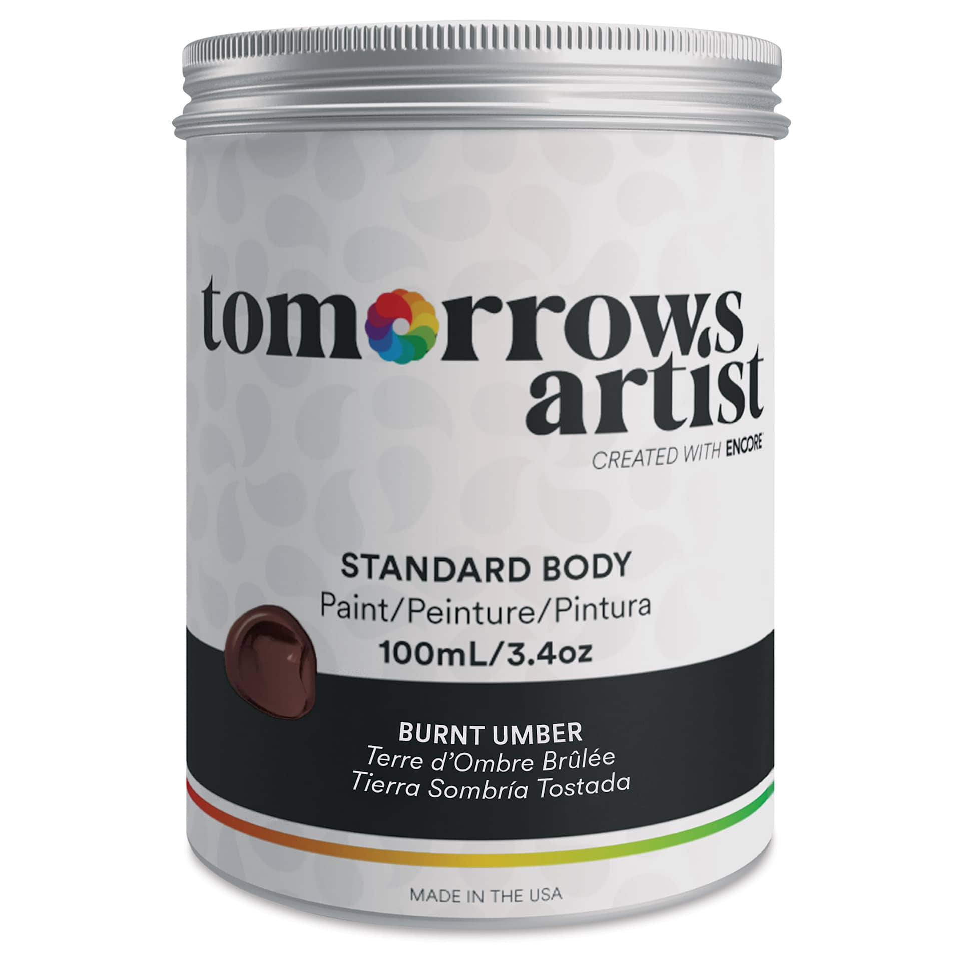 Tomorrow's Artist Eco-Friendly Standard Body Acrylic Paint - Burnt Umber, 100 ml