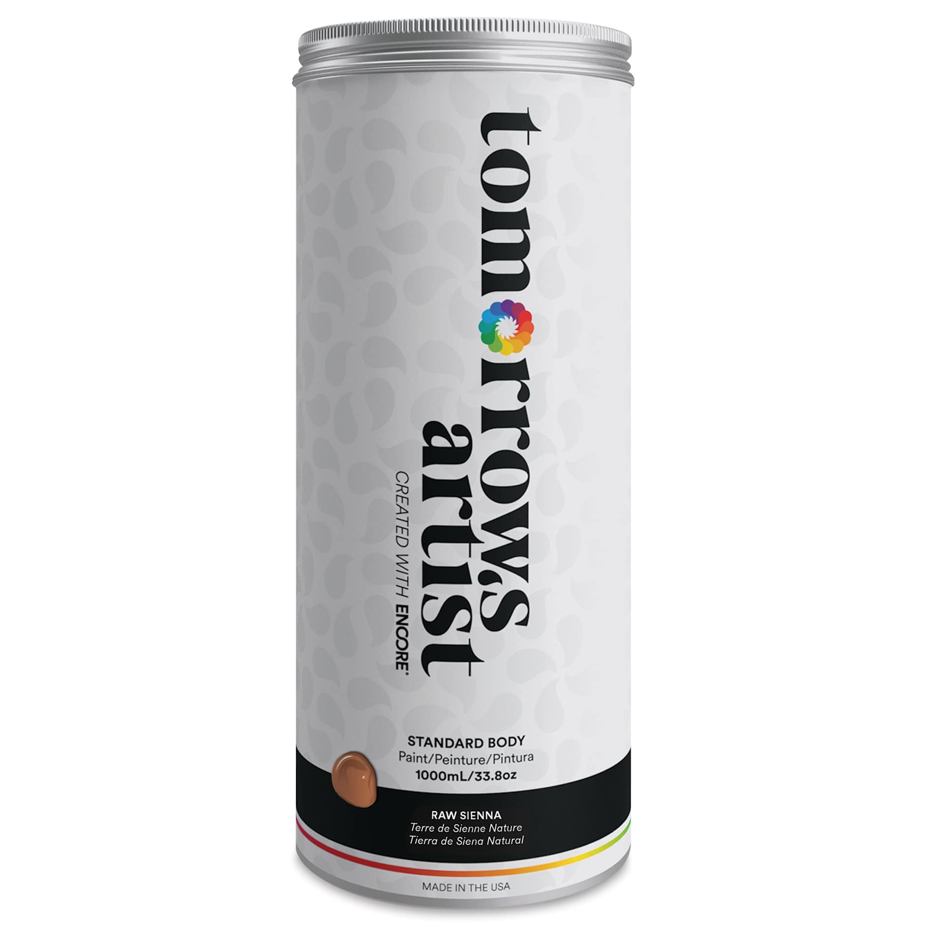 Tomorrow's Artist Eco-Friendly Standard Body Acrylic Paint - Raw Sienna,1L