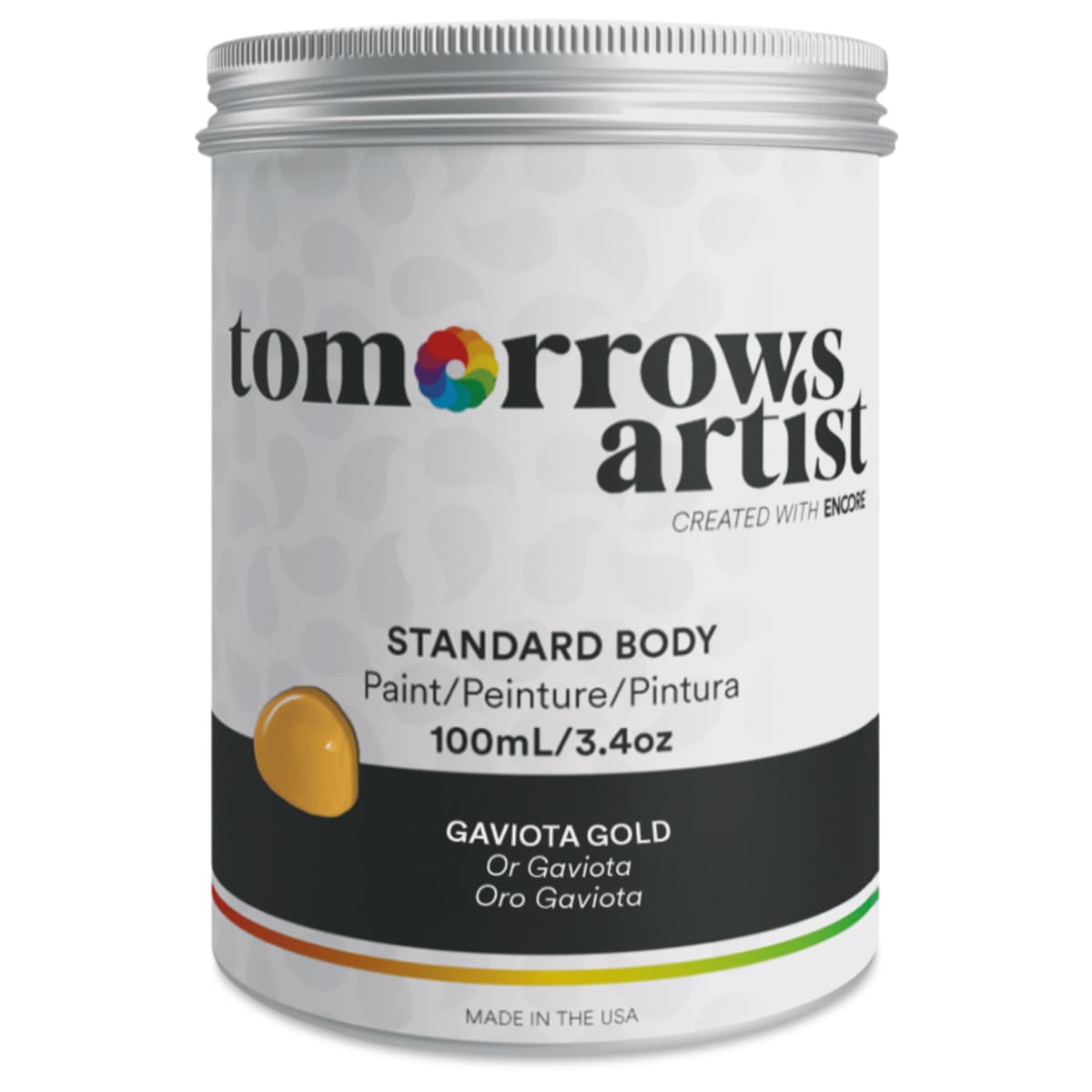 Tomorrow's Artist Eco-Friendly Standard Body Acrylic Paint - Gaviota Gold, 100 ml