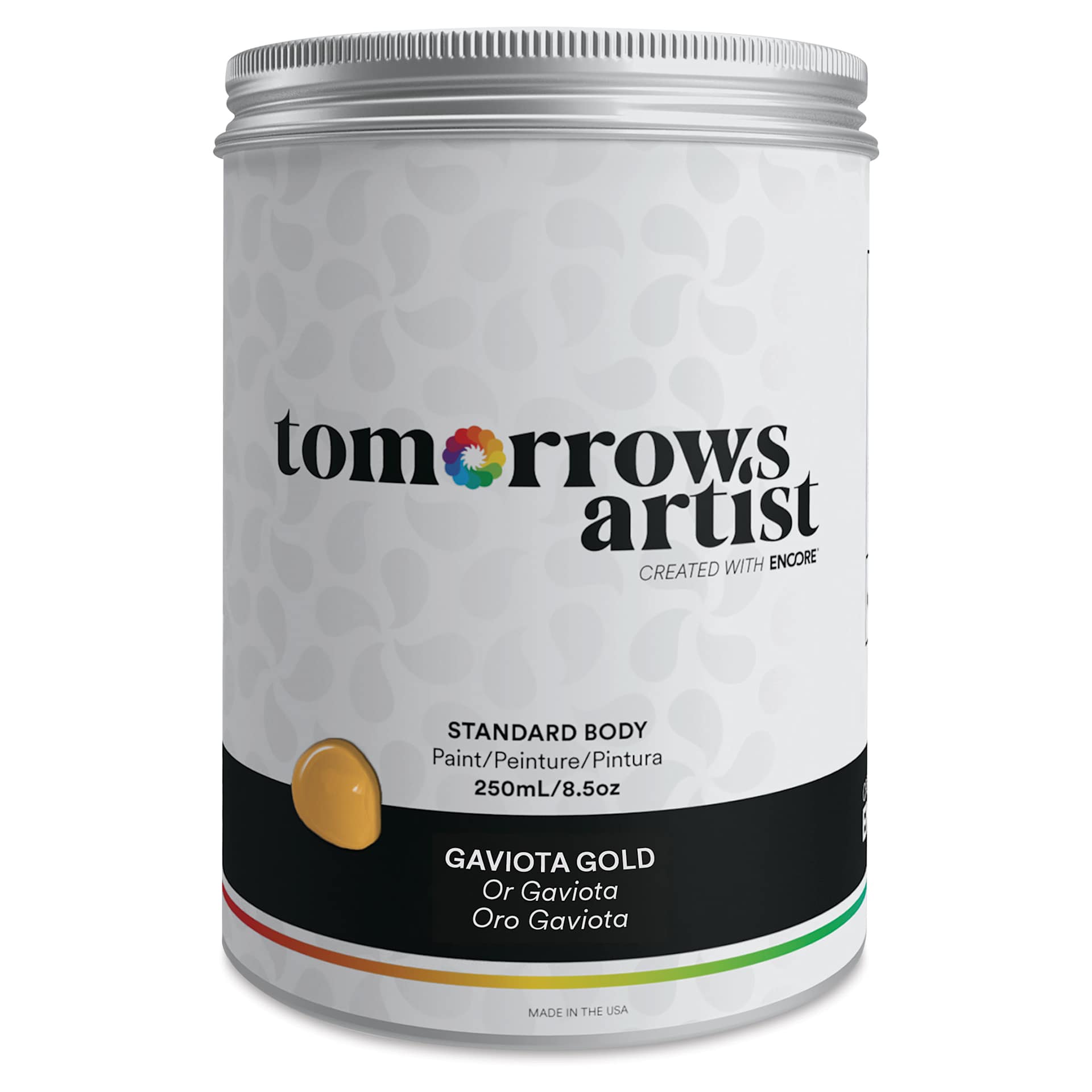 Tomorrow's Artist Eco-Friendly Standard Body Acrylic Paint - Gaviota Gold, 250 ml